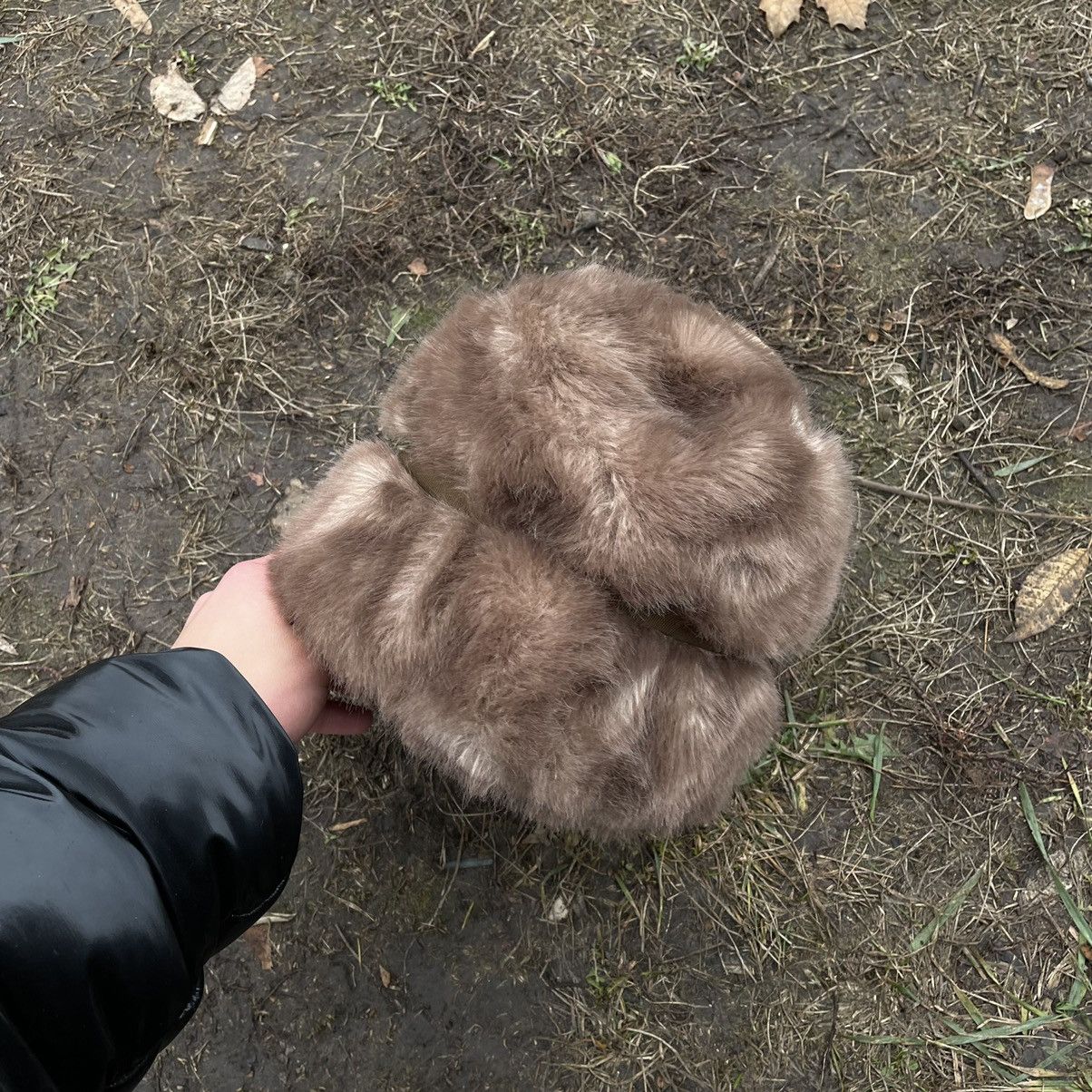 Vintage Vintage 90s Fuzzy Mohair Beanie Hat Brown Grunge Worn In OS Size ONE SIZE - 3 Thumbnail