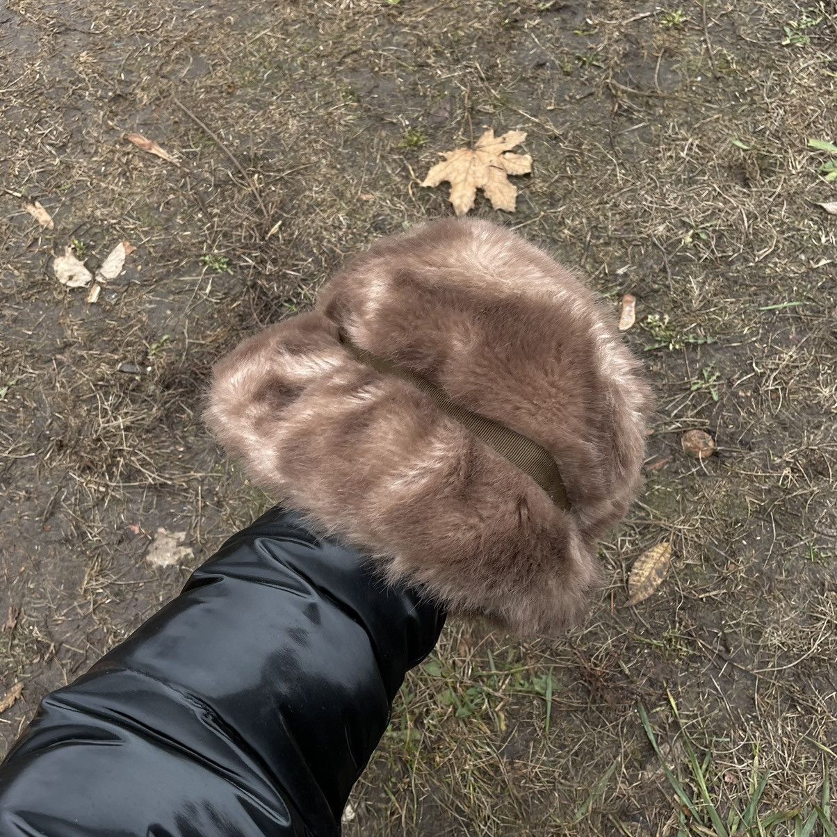 Vintage Vintage 90s Fuzzy Mohair Beanie Hat Brown Grunge Worn In OS Size ONE SIZE - 5 Thumbnail