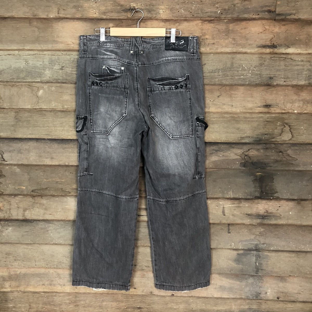 Japanese Brand Why Jeans denim multipocket Grey Cargo Pants #3411DL Size US 34 / EU 50 - 11 Thumbnail