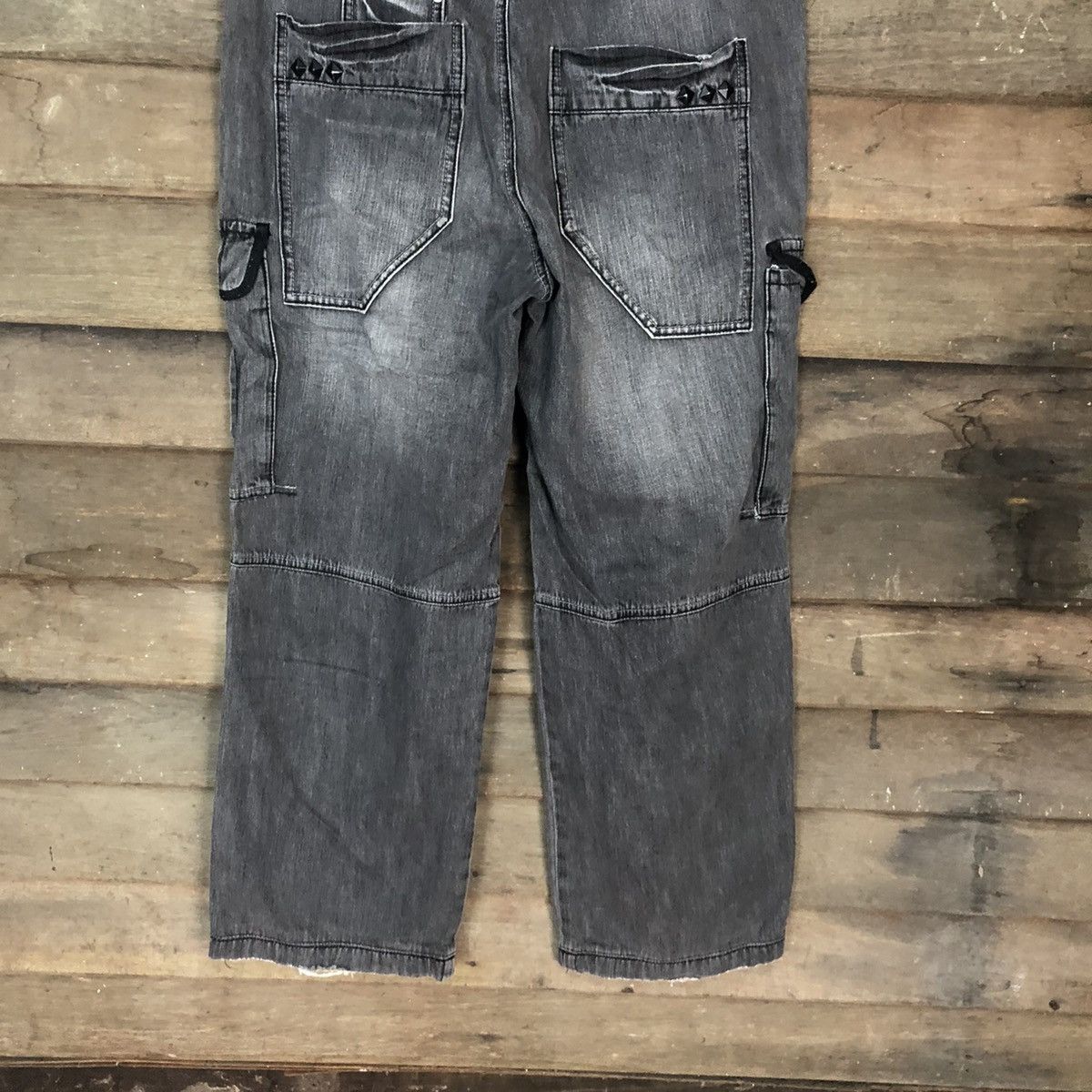 Japanese Brand Why Jeans denim multipocket Grey Cargo Pants #3411DL Size US 34 / EU 50 - 13 Thumbnail