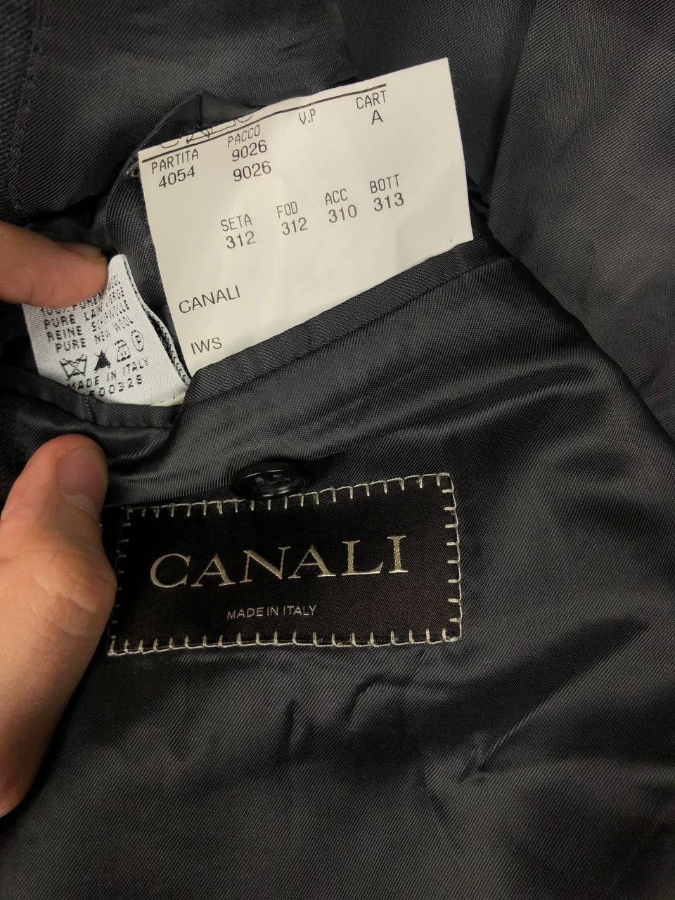 Canali CANALI Pure Wool Blazer Jacket Italy Gray size 54R Size 54R - 7 Thumbnail