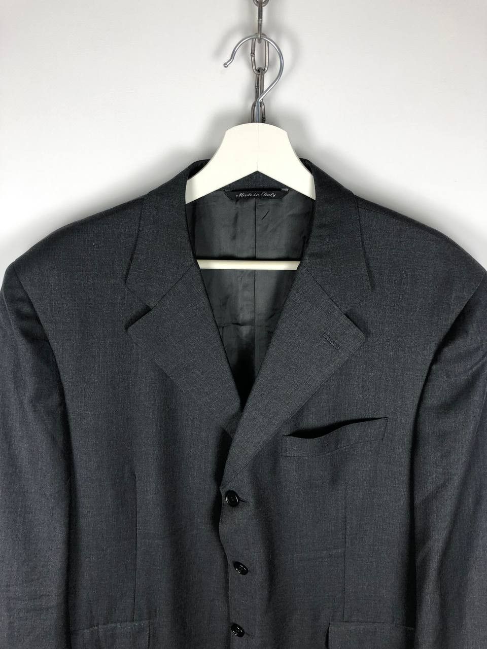 Canali CANALI Pure Wool Blazer Jacket Italy Gray size 54R Size 54R - 2 Thumbnail