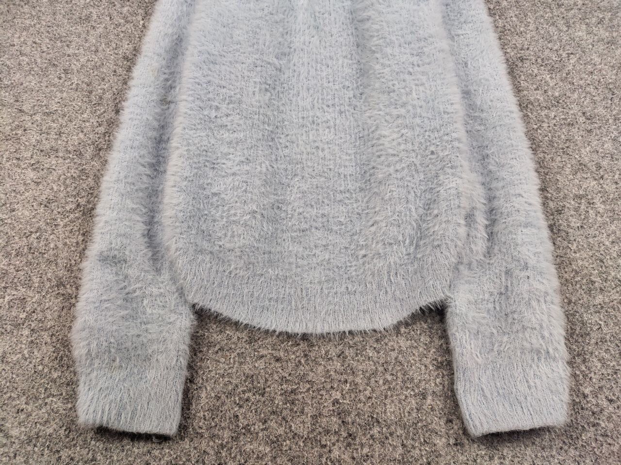 Japanese Brand Vintage 90's Japanese Blue Mohair Style Fuzzy Sweater Hype Size M / US 6-8 / IT 42-44 - 7 Thumbnail