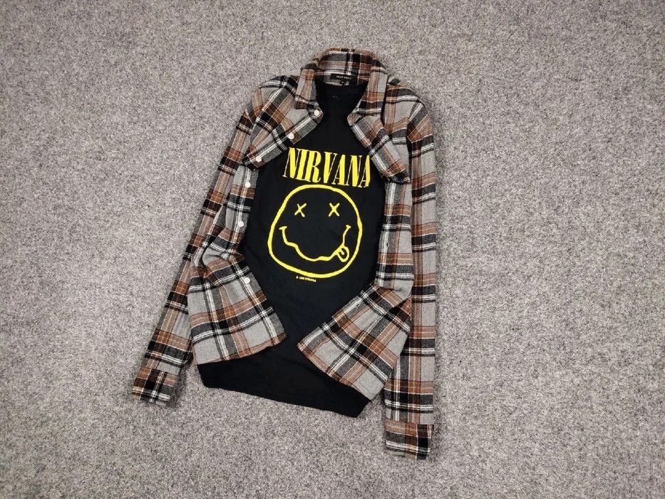 Flannel Vintage Flannel Shirt Travis Scott Style Hype Size US M / EU 48-50 / 2 - 2 Thumbnail