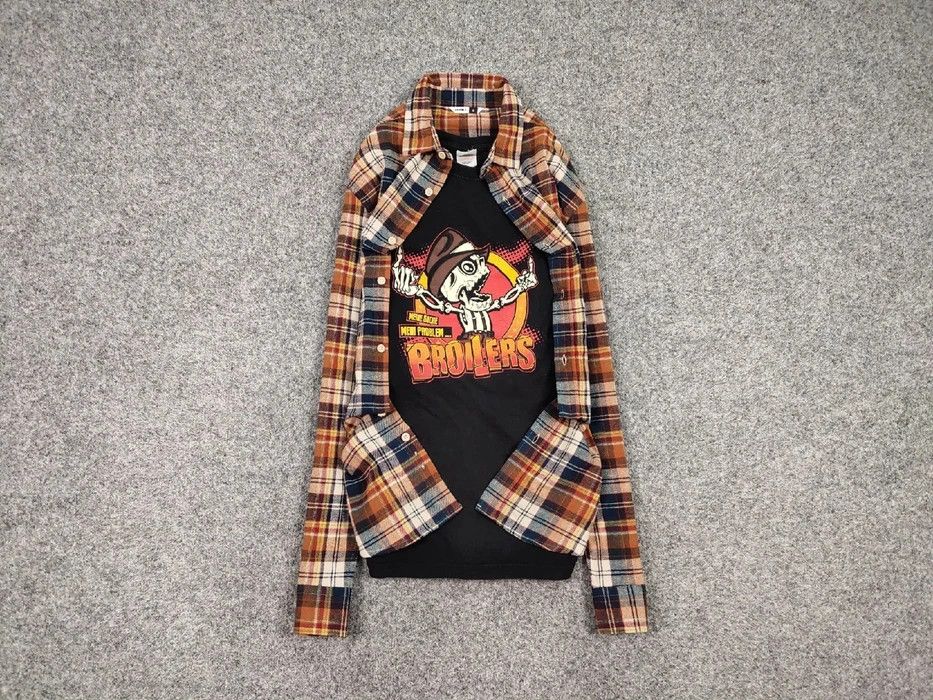 Flannel Vintage Flannel Shirt Travis Scott Style Size US S / EU 44-46 / 1 - 1 Thumbnail
