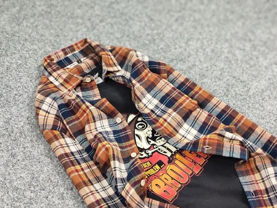 Flannel Vintage Flannel Shirt Travis Scott Style Size US S / EU 44-46 / 1 - 10 Thumbnail