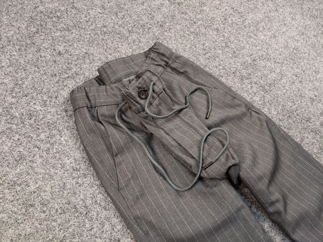 Comme Ca Ism Comme Ca Ism Classic men's trousers in gray stripes Pants Size US 34 / EU 50 - 9 Thumbnail