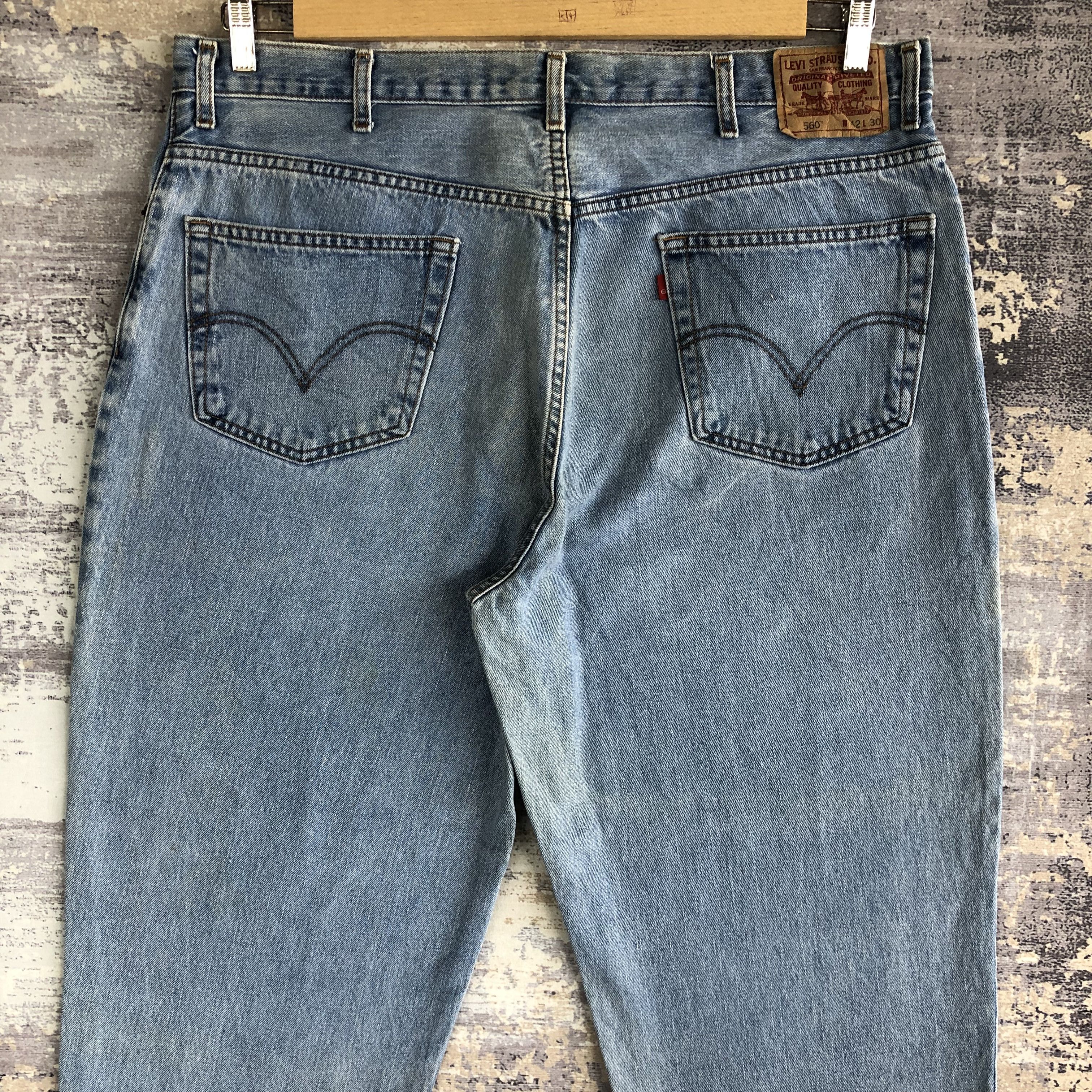 Levi's Vintage Levi's Sun Faded Jeans Levis Baggy Blue Denim Pants Size US 40 / EU 56 - 4 Thumbnail