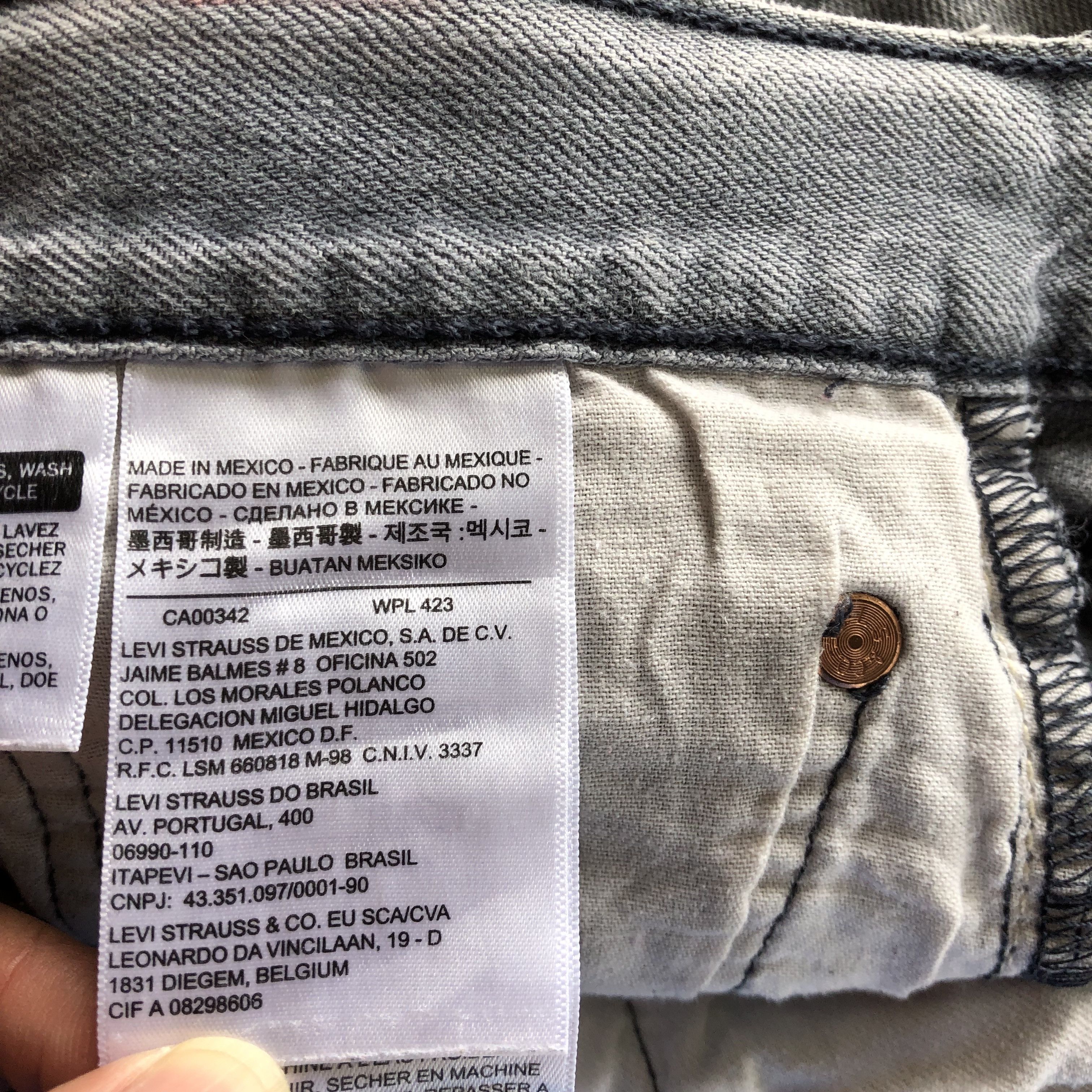 Levi's × Vintage Vintage Levis 501 Faded Black Jeans Levi's Ash Gray Denim Size US 38 / EU 54 - 9 Thumbnail