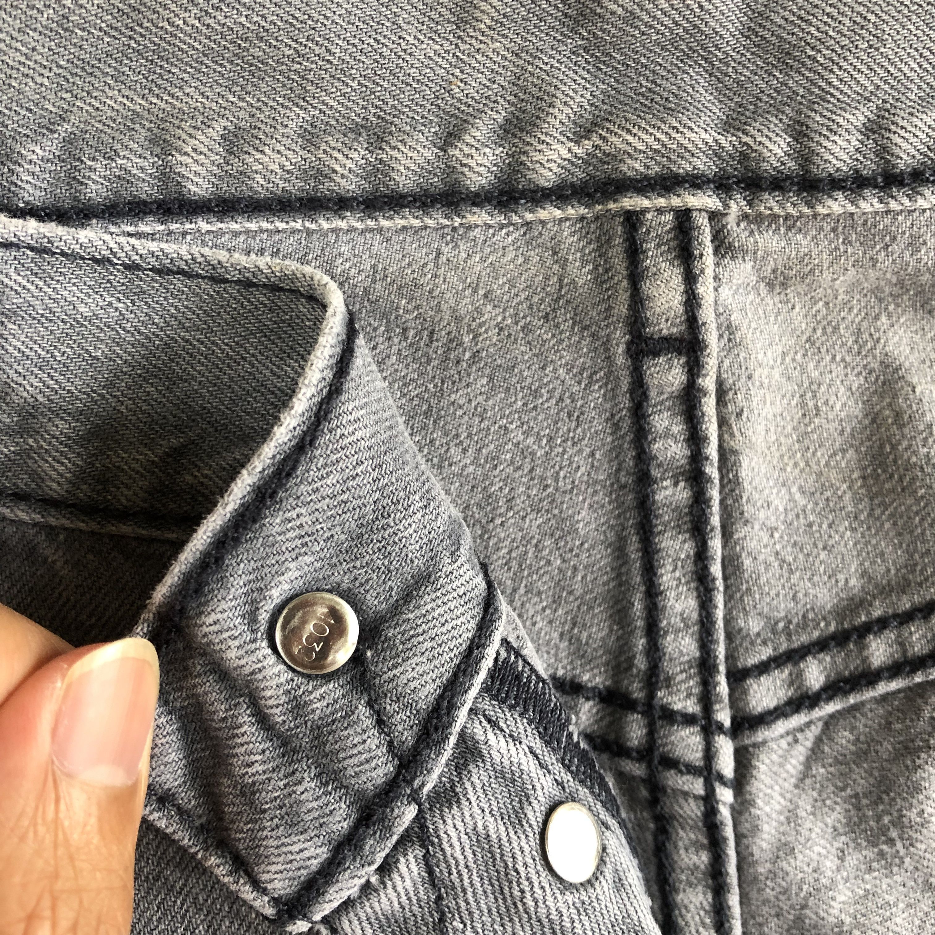 Levi's × Vintage Vintage Levis 501 Faded Black Jeans Levi's Ash Gray Denim Size US 38 / EU 54 - 7 Thumbnail
