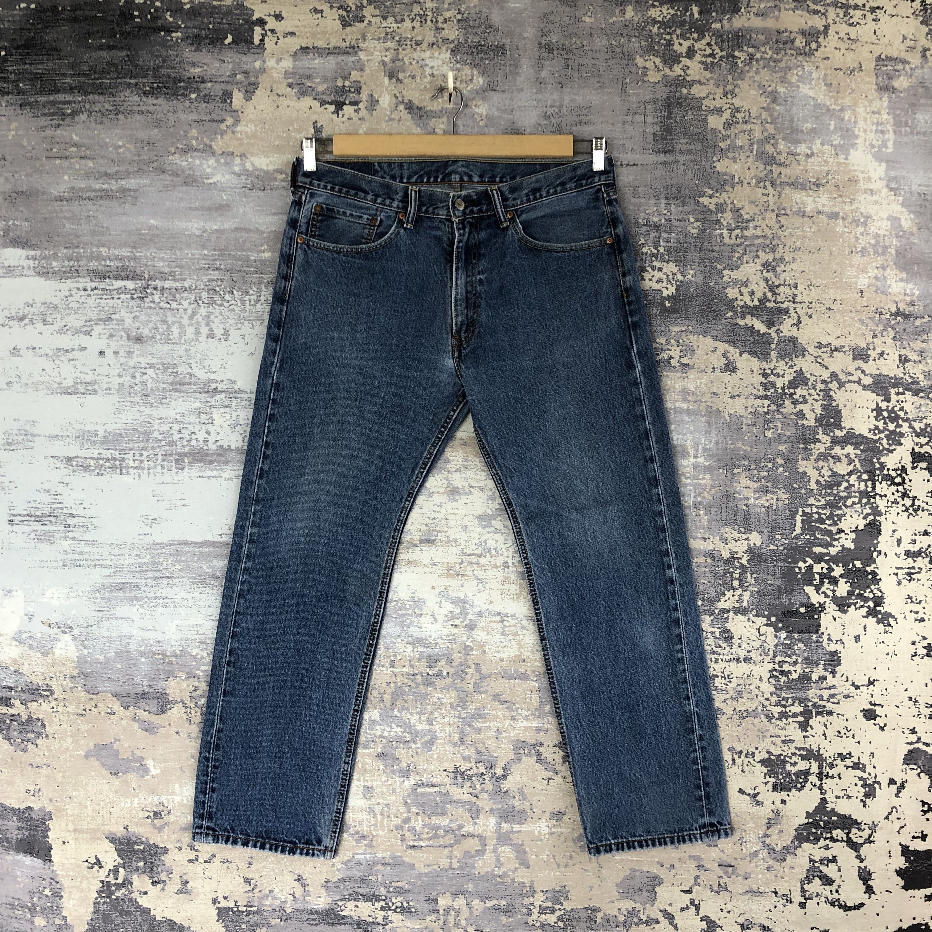 Vintage Levi's 505 Jeans Levis Straight Cut Stonewash Denim
