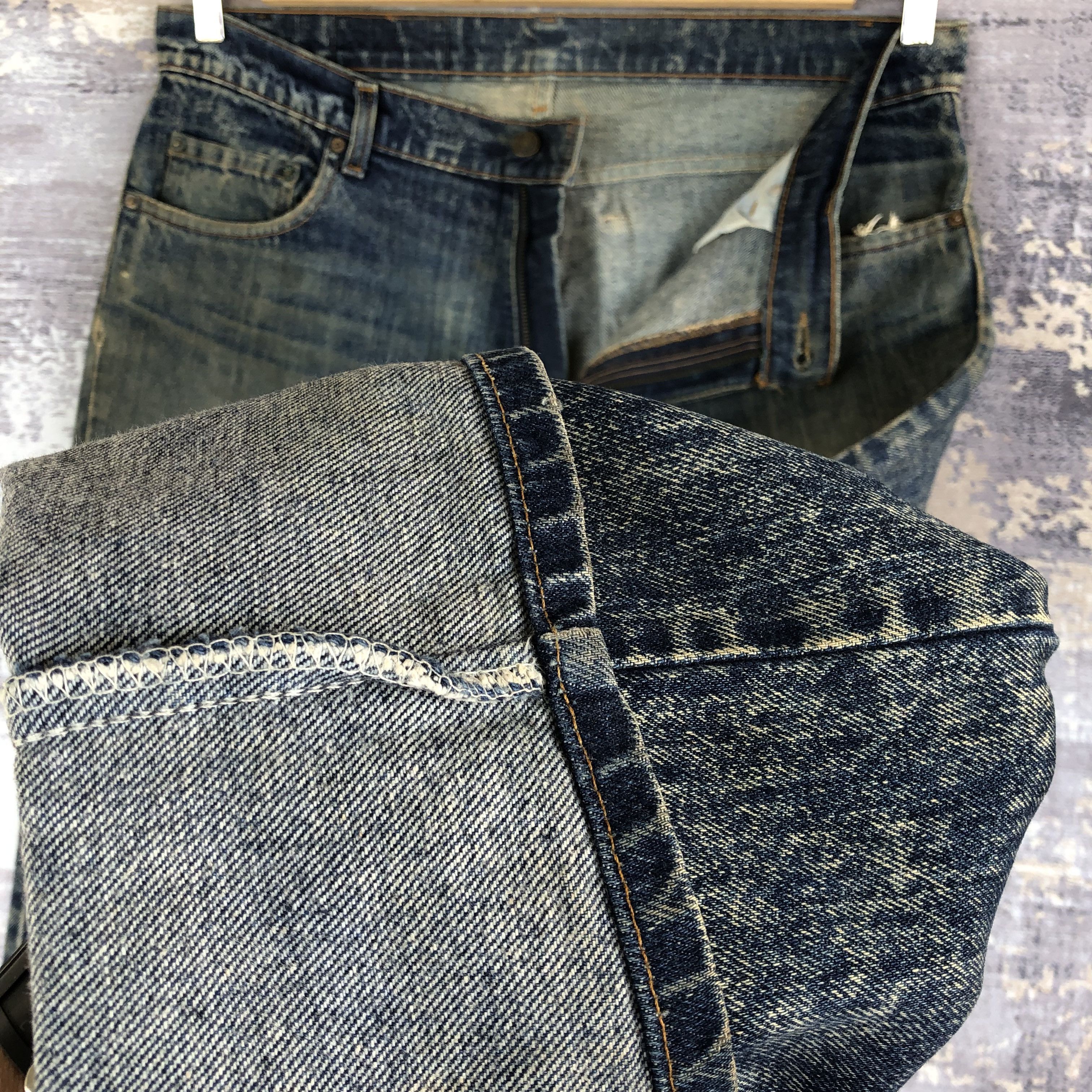 Levi's Vintage Levi's Acid Wash Jeans Levis 506 Straight Cut Denim Size US 38 / EU 54 - 8 Thumbnail