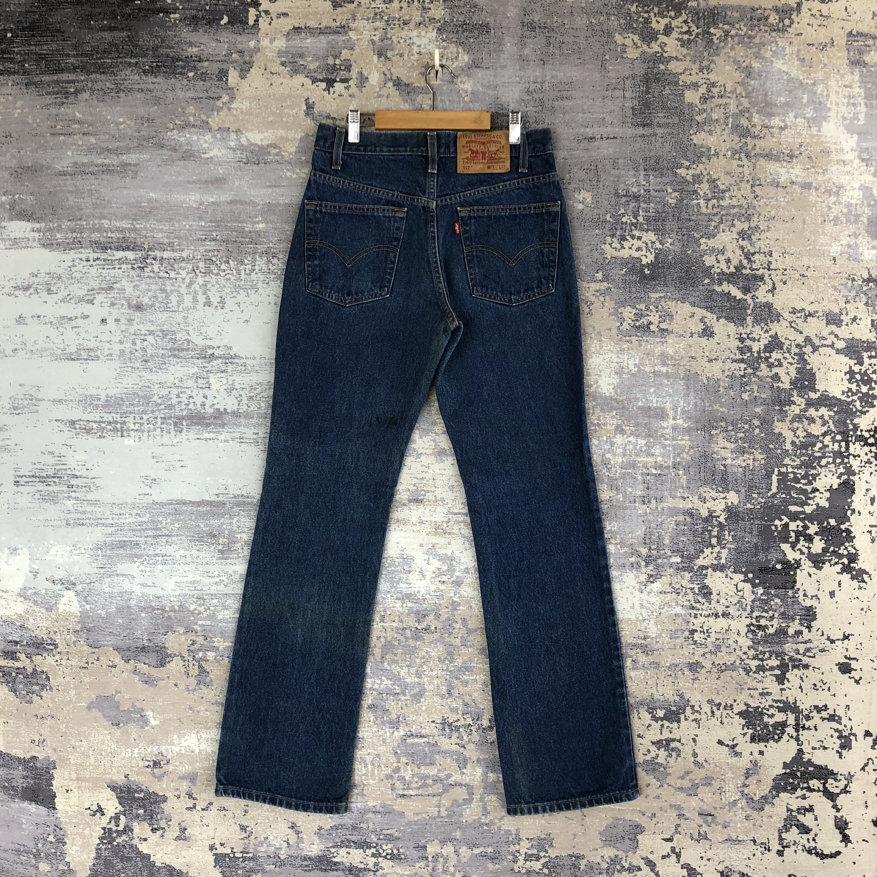 If Six Was Nine × Levi's × Vintage Vintage Levis 517 Flared Jeans Levi's Bell Bottom Blue Denim Size 26" / US 2 / IT 38 - 2 Thumbnail