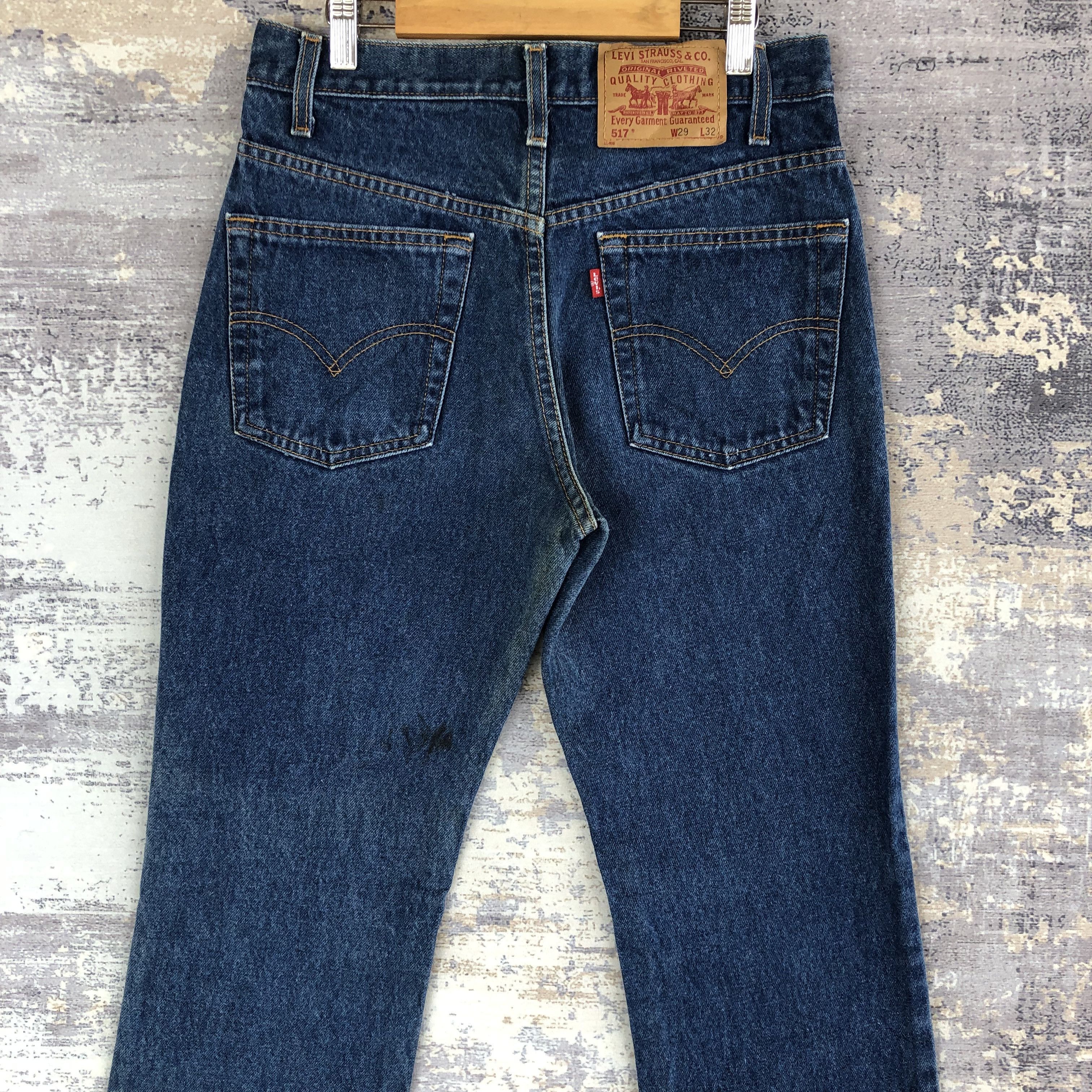 If Six Was Nine × Levi's × Vintage Vintage Levis 517 Flared Jeans Levi's Bell Bottom Blue Denim Size 26" / US 2 / IT 38 - 4 Thumbnail