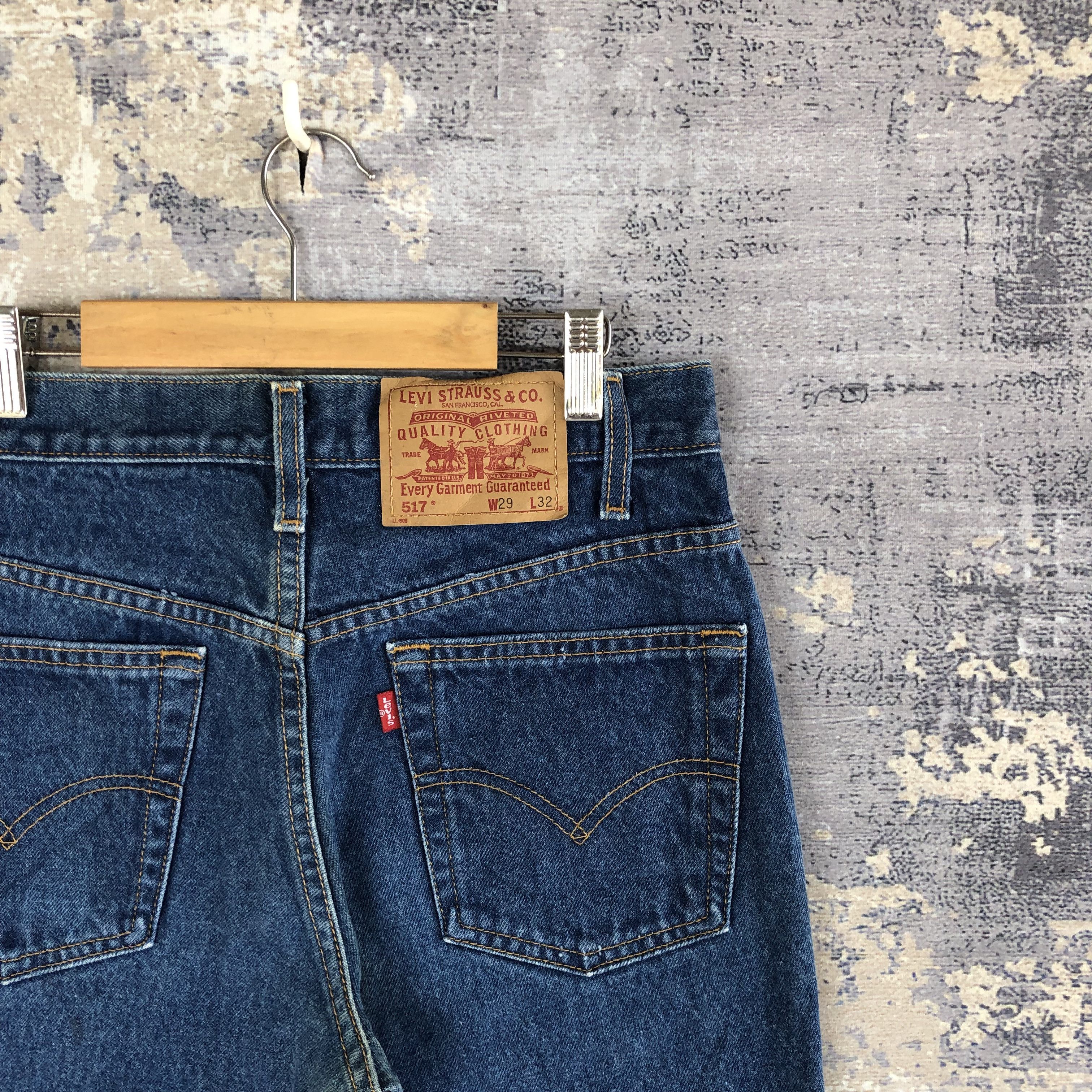 If Six Was Nine × Levi's × Vintage Vintage Levis 517 Flared Jeans Levi's Bell Bottom Blue Denim Size 26" / US 2 / IT 38 - 5 Thumbnail