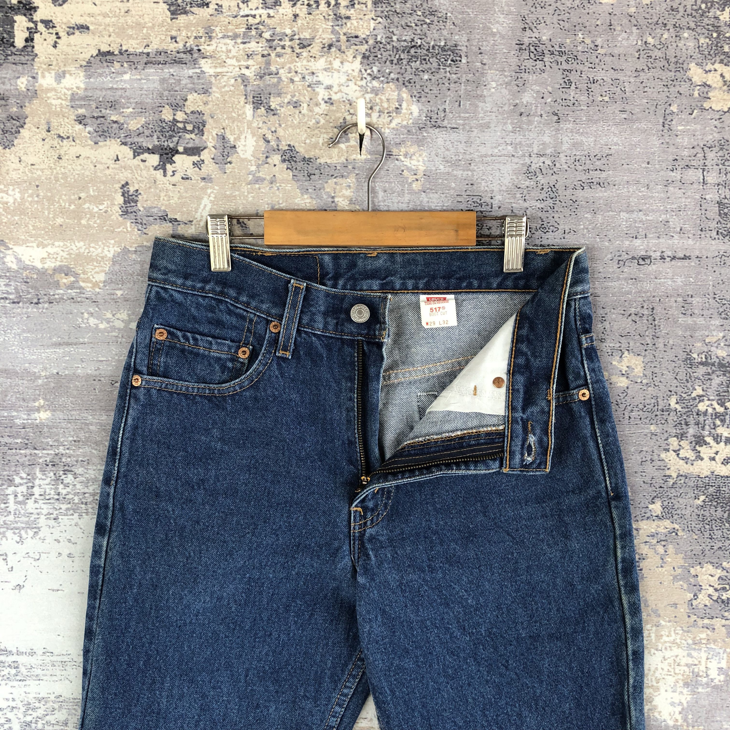 If Six Was Nine × Levi's × Vintage Vintage Levis 517 Flared Jeans Levi's Bell Bottom Blue Denim Size 26" / US 2 / IT 38 - 6 Thumbnail