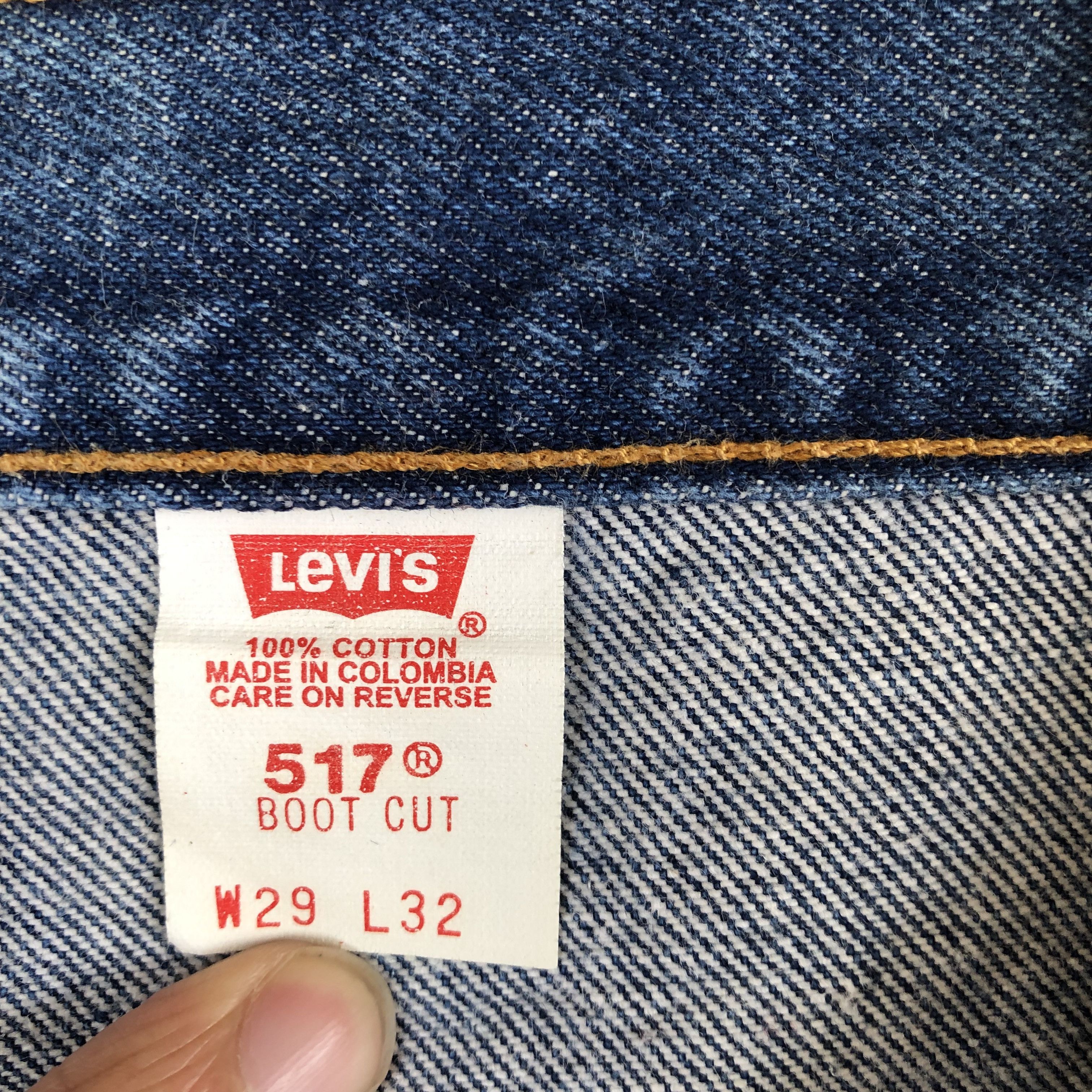If Six Was Nine × Levi's × Vintage Vintage Levis 517 Flared Jeans Levi's Bell Bottom Blue Denim Size 26" / US 2 / IT 38 - 9 Thumbnail