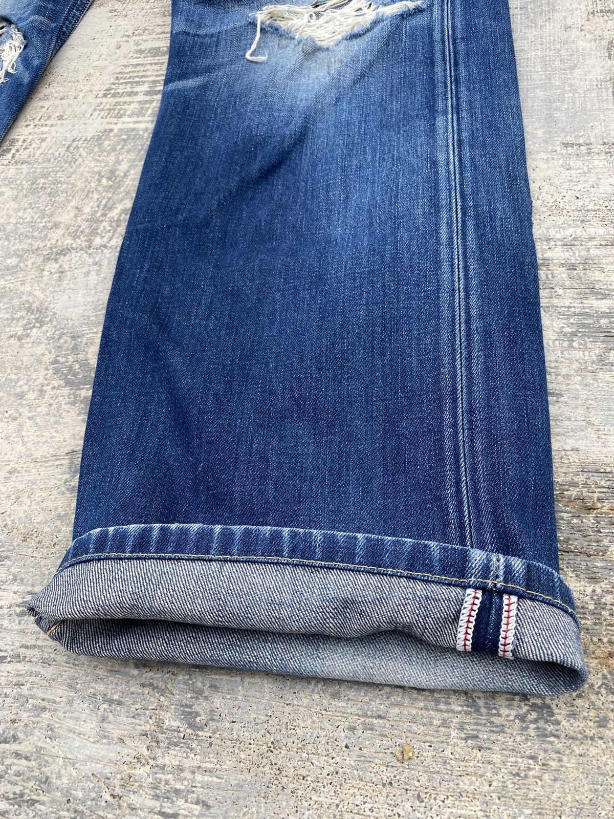 Levi's VINTAGE LEVIS 503 DISTRESSED COWBOY PUNK RODEO RAVE HYSTERIC Size US 31 - 12 Thumbnail