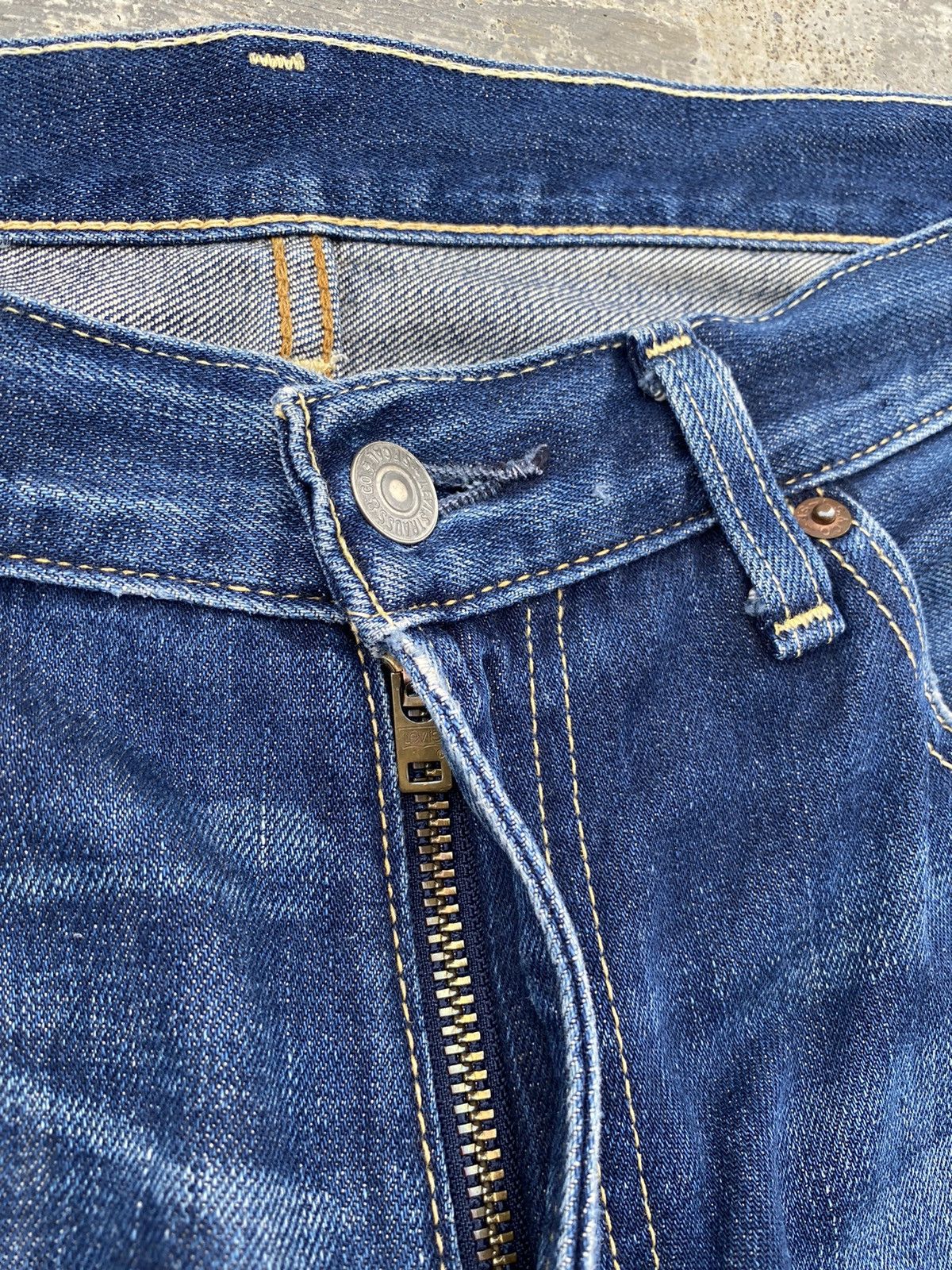 Levi's VINTAGE LEVIS 503 DISTRESSED COWBOY PUNK RODEO RAVE HYSTERIC Size US 31 - 4 Thumbnail