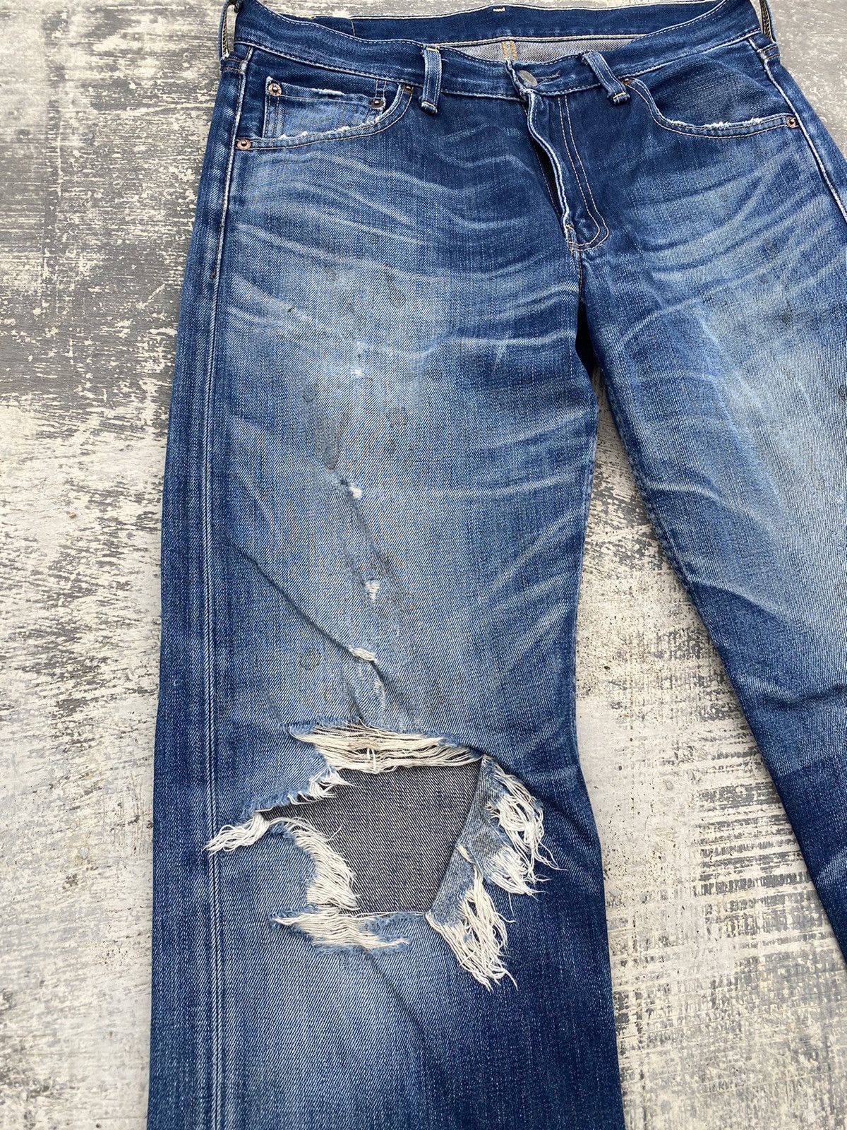 Levi's VINTAGE LEVIS 503 DISTRESSED COWBOY PUNK RODEO RAVE HYSTERIC Size US 31 - 10 Thumbnail