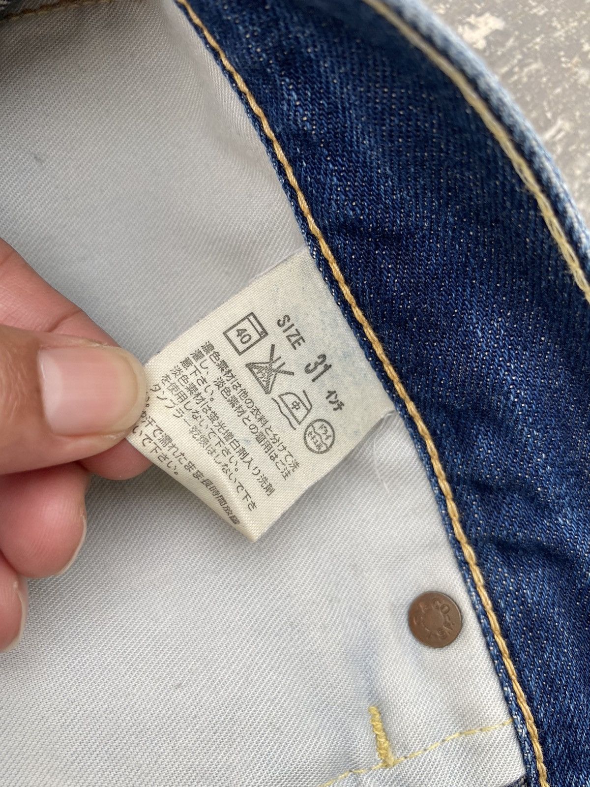 Levi's VINTAGE LEVIS 503 DISTRESSED COWBOY PUNK RODEO RAVE HYSTERIC Size US 31 - 6 Thumbnail