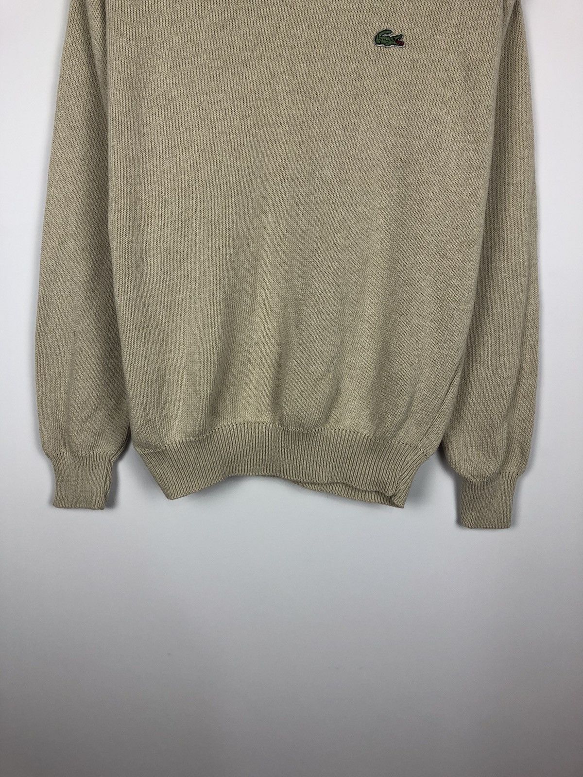 Lacoste Vintage Lacoste Beige Sweater Pullover Jumper Logo size M Size US M / EU 48-50 / 2 - 3 Thumbnail