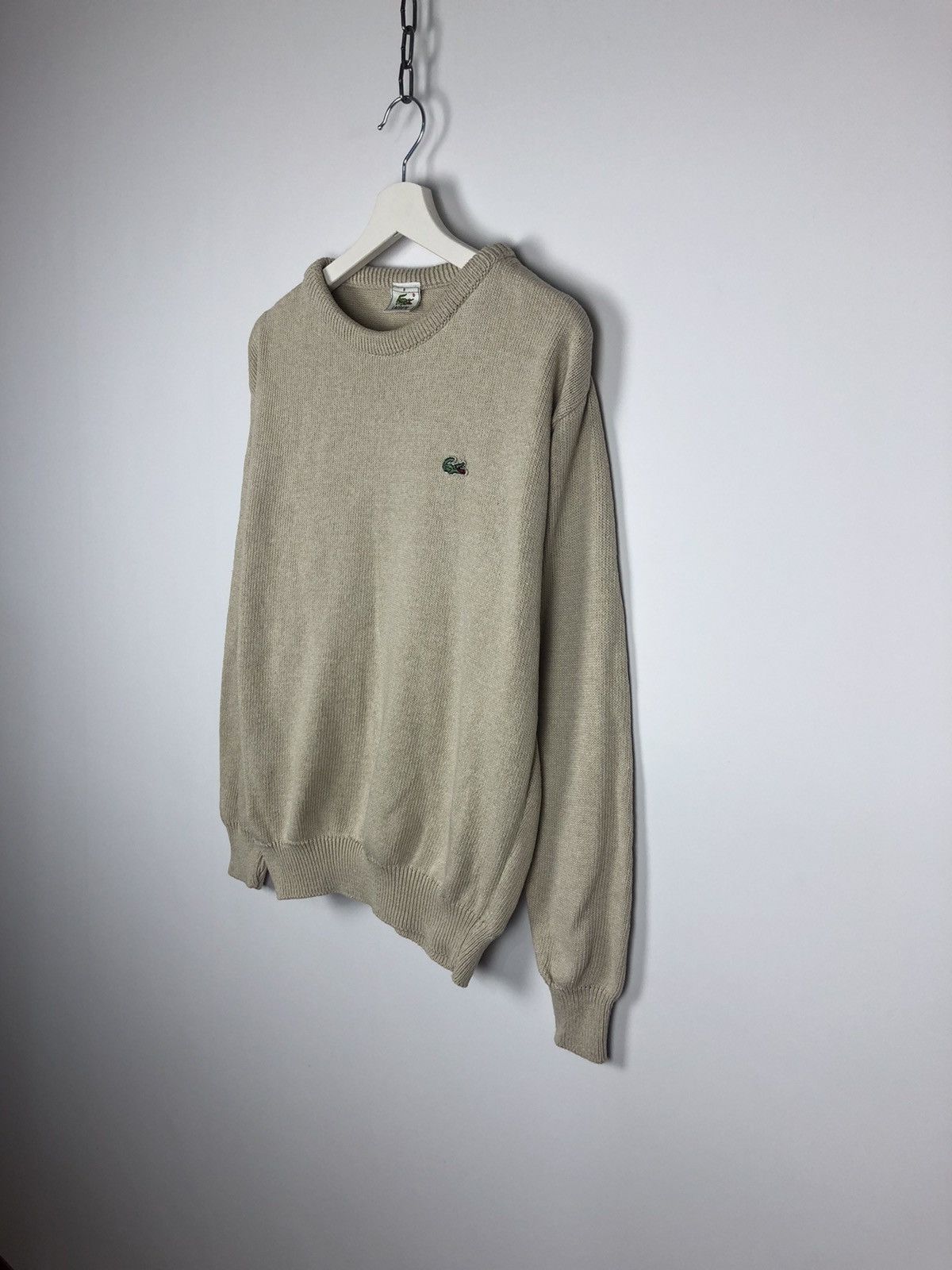 Lacoste Vintage Lacoste Beige Sweater Pullover Jumper Logo size M Size US M / EU 48-50 / 2 - 5 Thumbnail