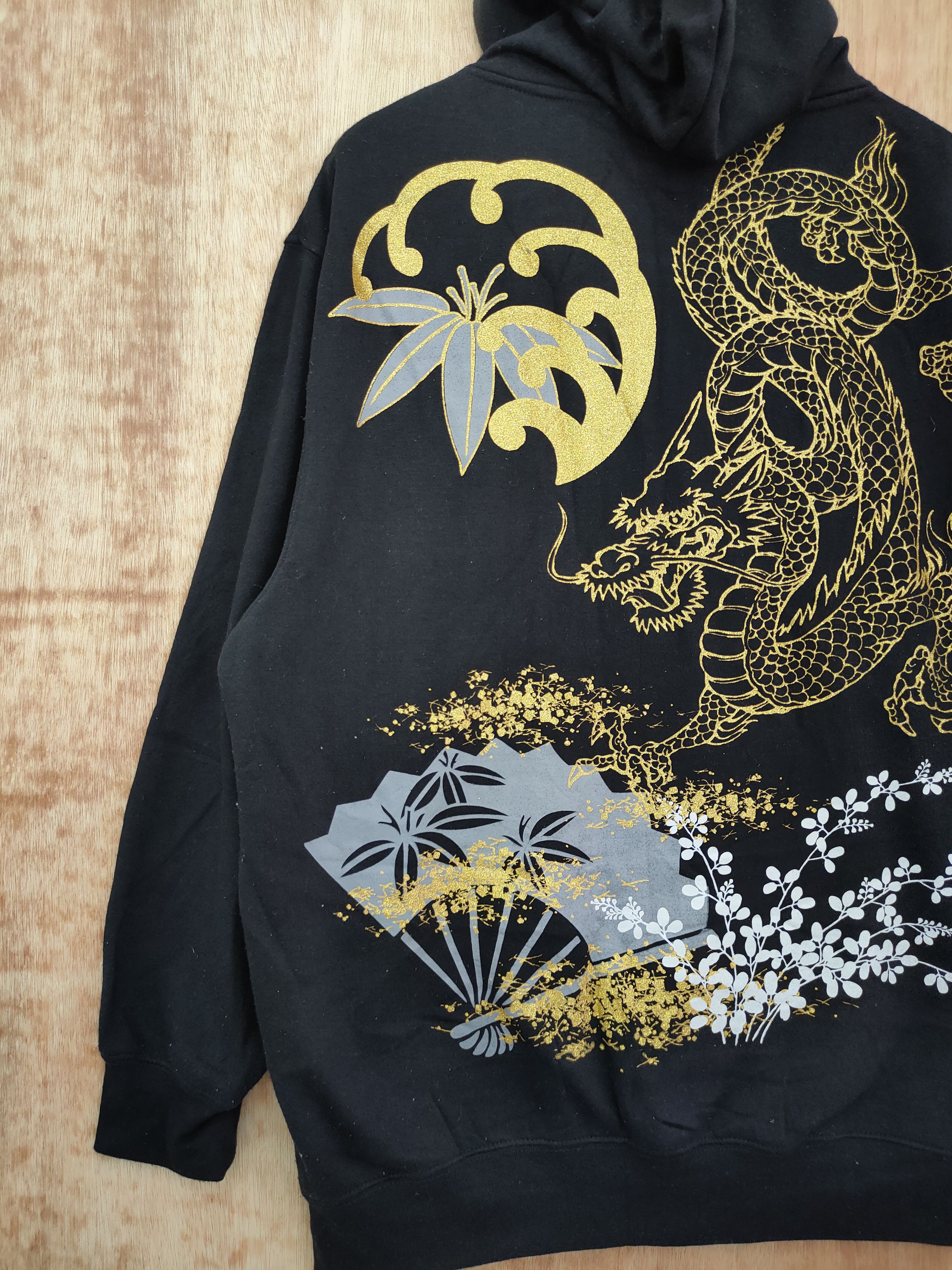 Japanese Brand DL just well Japan Dragon yakuza hoodie vintage #46-036 Size US XL / EU 56 / 4 - 8 Thumbnail