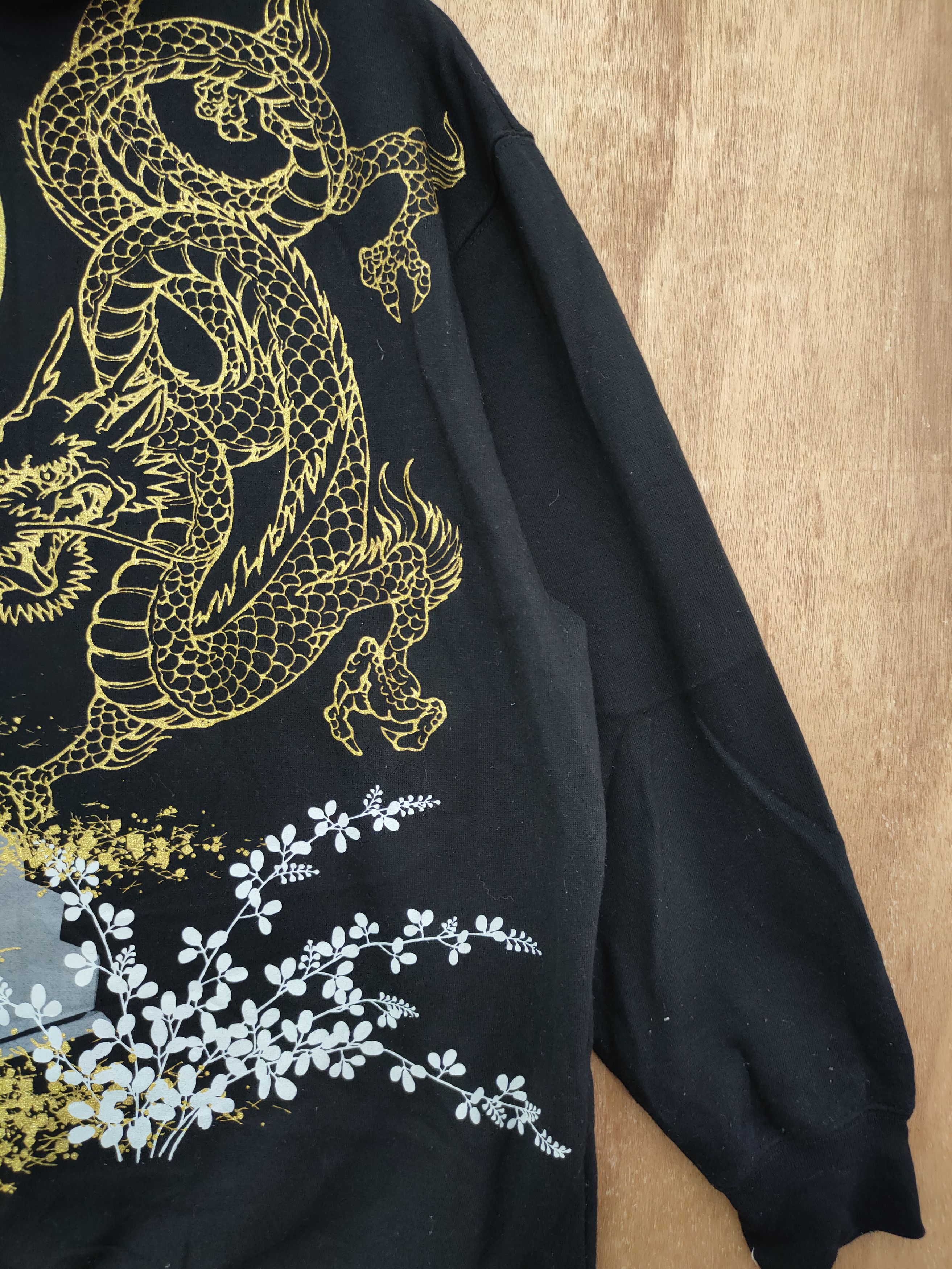 Japanese Brand DL just well Japan Dragon yakuza hoodie vintage #46-036 Size US XL / EU 56 / 4 - 9 Thumbnail