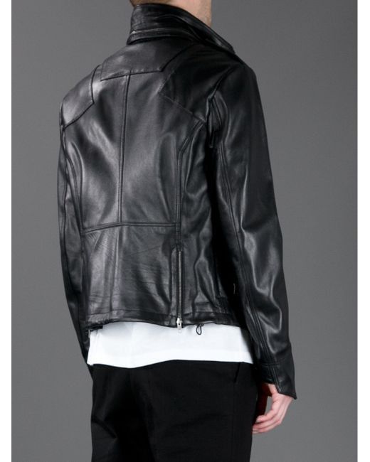 Juun.J AW14 Black leather jacket.Like Undercover or Givenchy Size US M / EU 48-50 / 2 - 3 Thumbnail