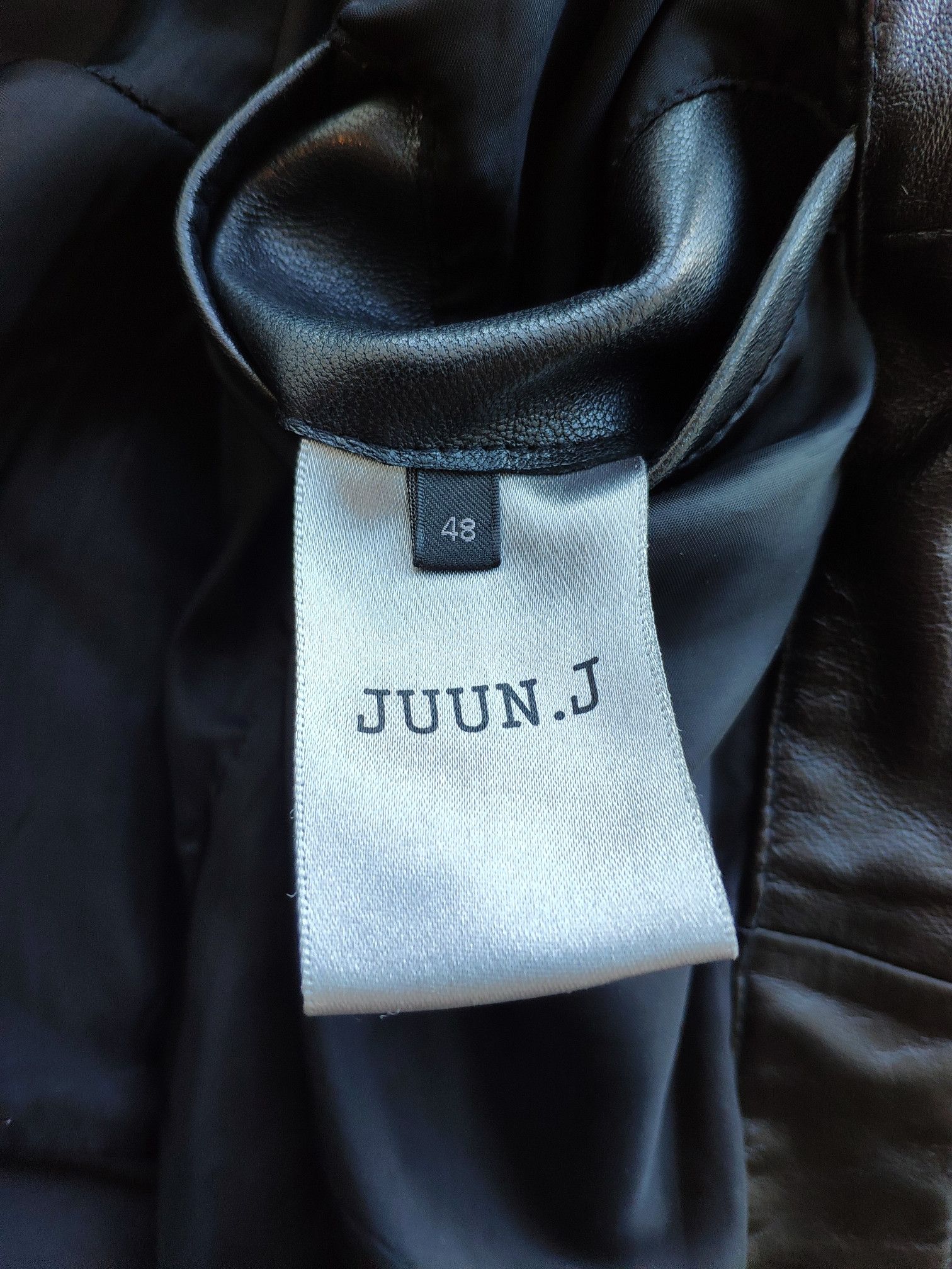 Juun.J AW14 Black leather jacket.Like Undercover or Givenchy Size US M / EU 48-50 / 2 - 8 Thumbnail