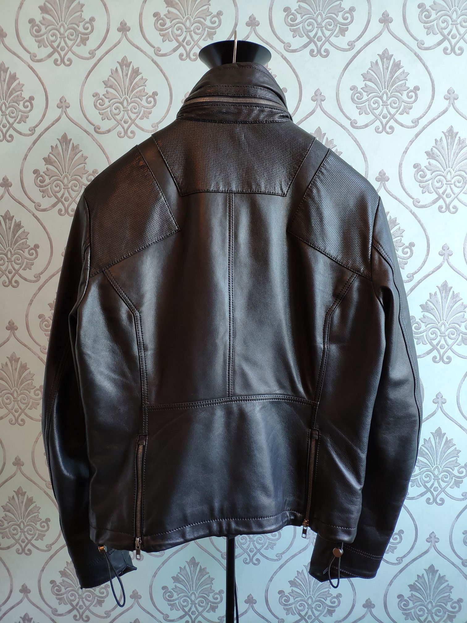 Juun.J AW14 Black leather jacket.Like Undercover or Givenchy Size US M / EU 48-50 / 2 - 6 Thumbnail