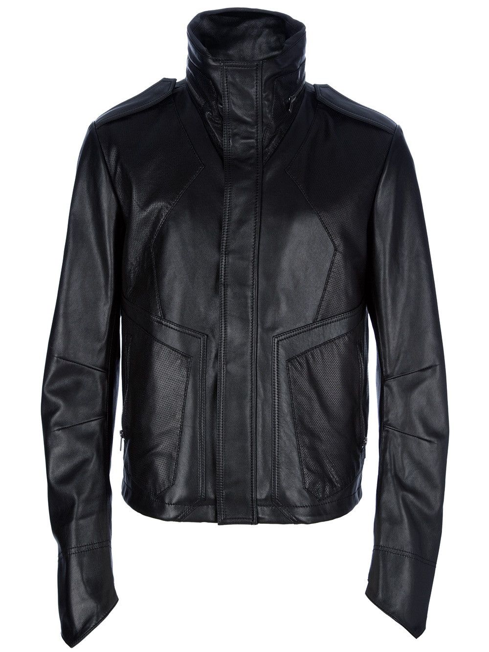 Juun.J AW14 Black leather jacket.Like Undercover or Givenchy Size US M / EU 48-50 / 2 - 2 Thumbnail