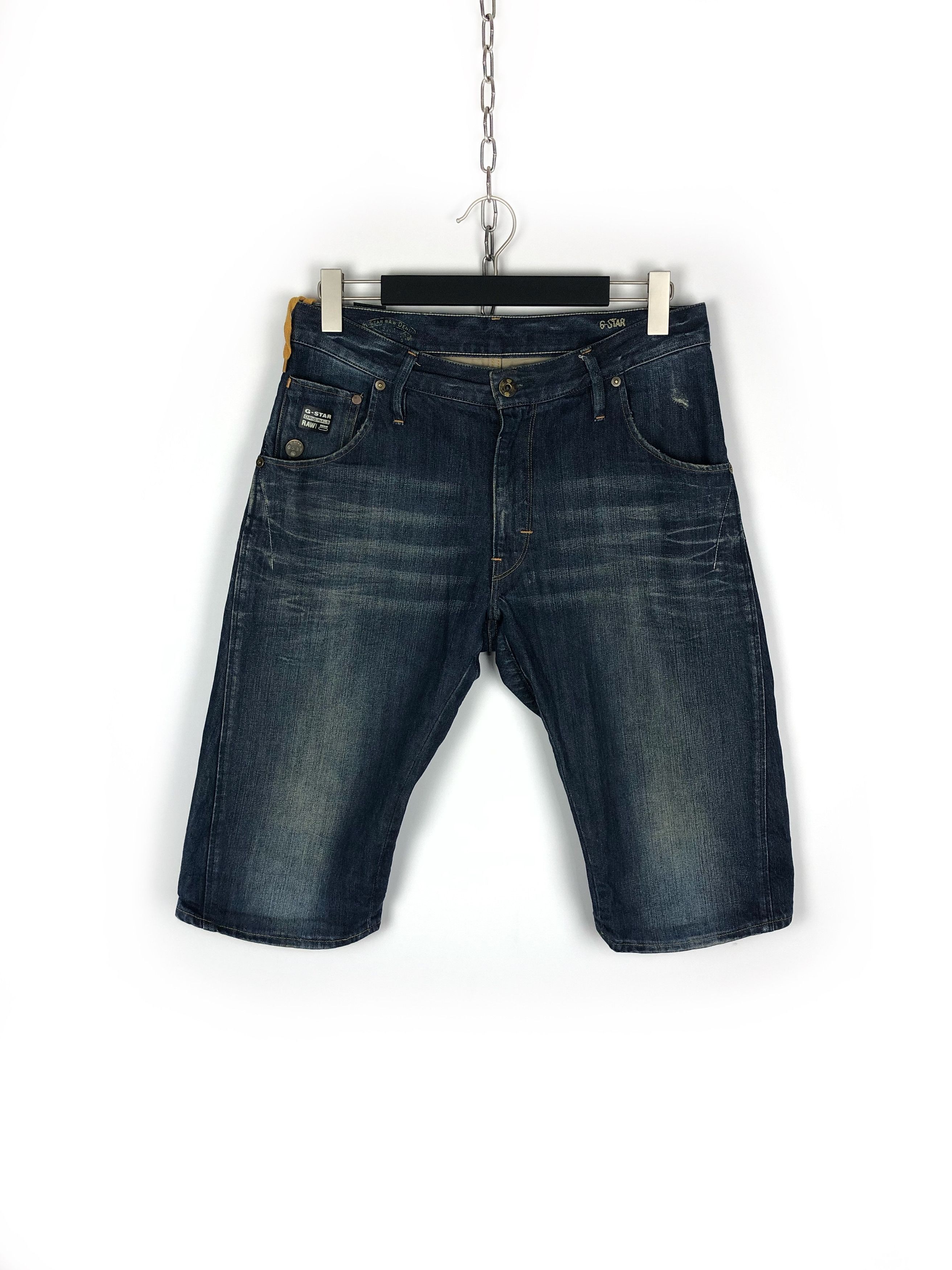 G Star Raw GStar Raw Shorts Denim Arc 3D Loose Tapered 1/2 Blue sz 32