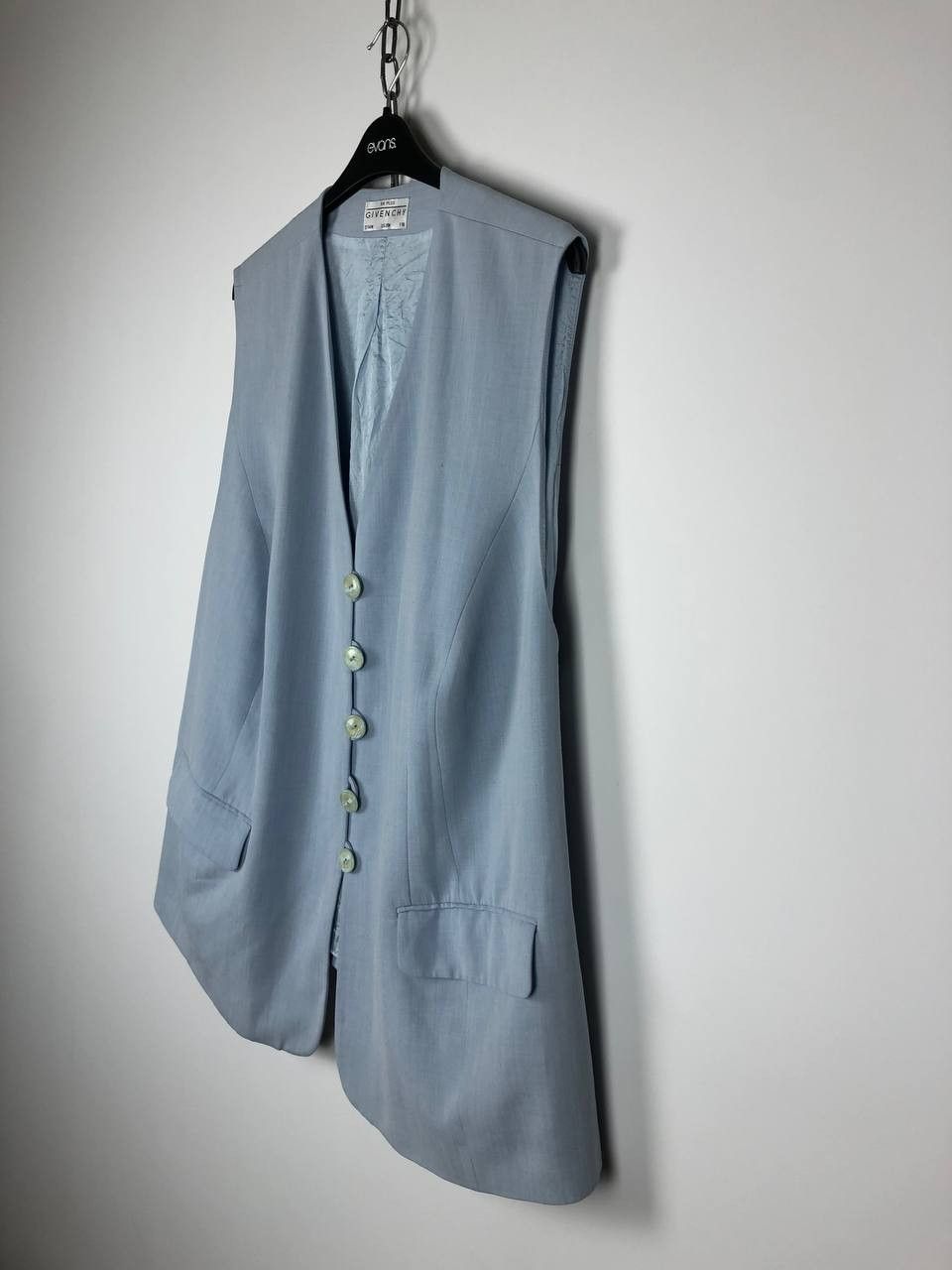 Givenchy Vintage Givenchy Paris EN PLUS Vest Jacket Blue D54W F58 Size US L / EU 52-54 / 3 - 5 Thumbnail