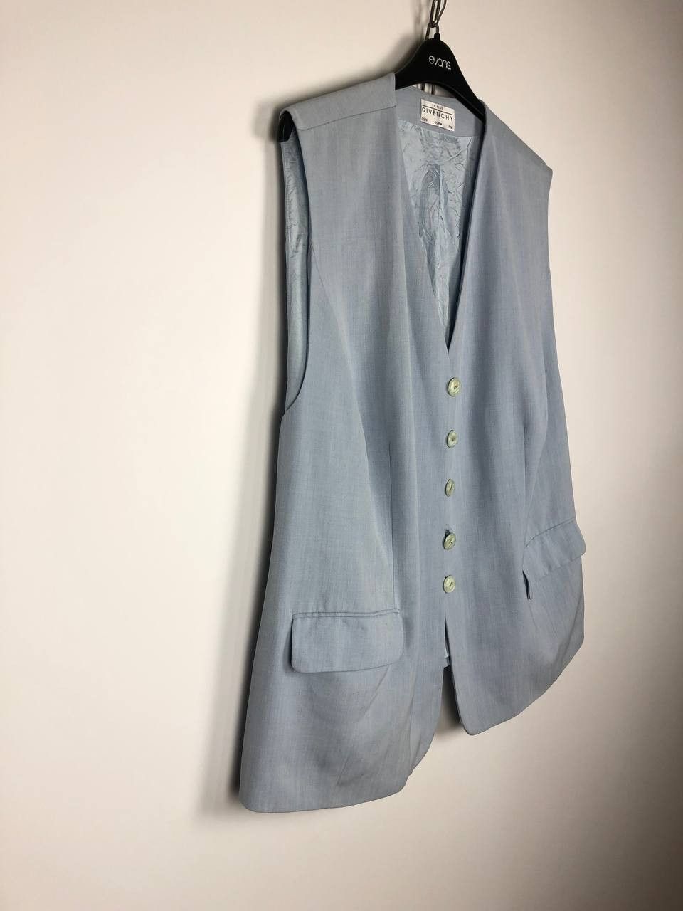 Givenchy Vintage Givenchy Paris EN PLUS Vest Jacket Blue D54W F58 Size US L / EU 52-54 / 3 - 4 Thumbnail