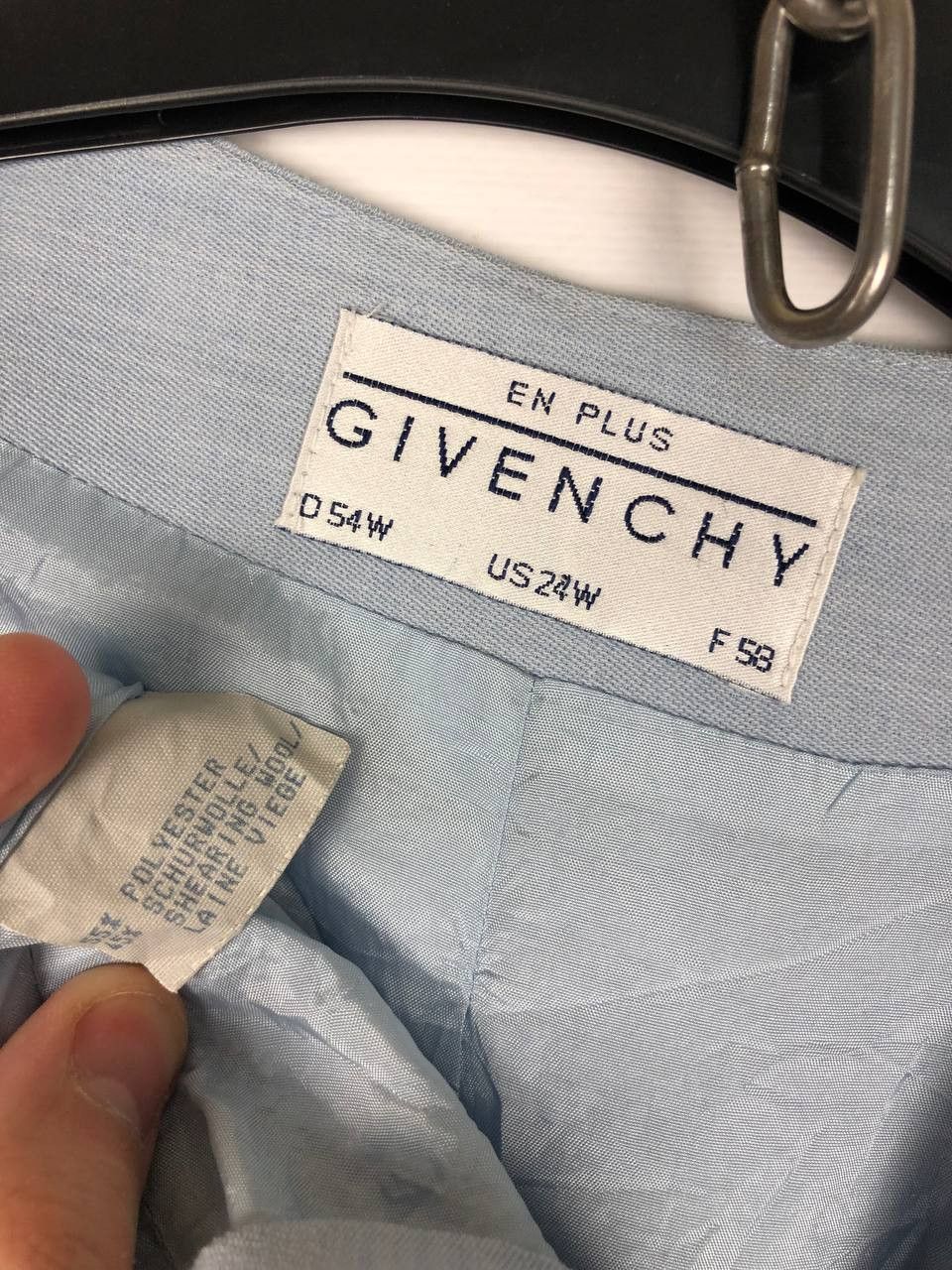 Givenchy Vintage Givenchy Paris EN PLUS Vest Jacket Blue D54W F58 Size US L / EU 52-54 / 3 - 8 Thumbnail