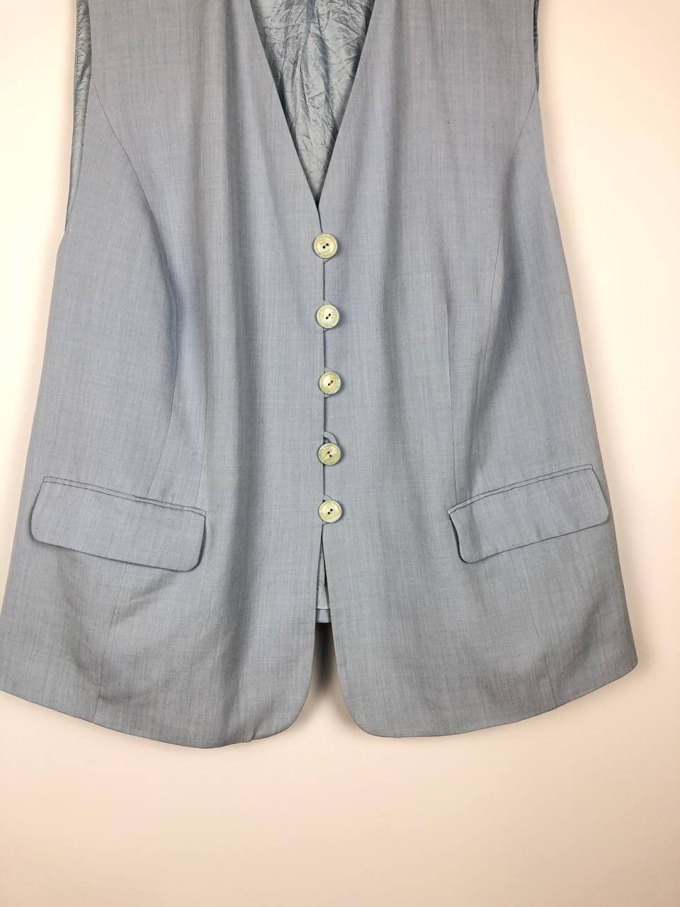 Givenchy Vintage Givenchy Paris EN PLUS Vest Jacket Blue D54W F58 Size US L / EU 52-54 / 3 - 3 Thumbnail
