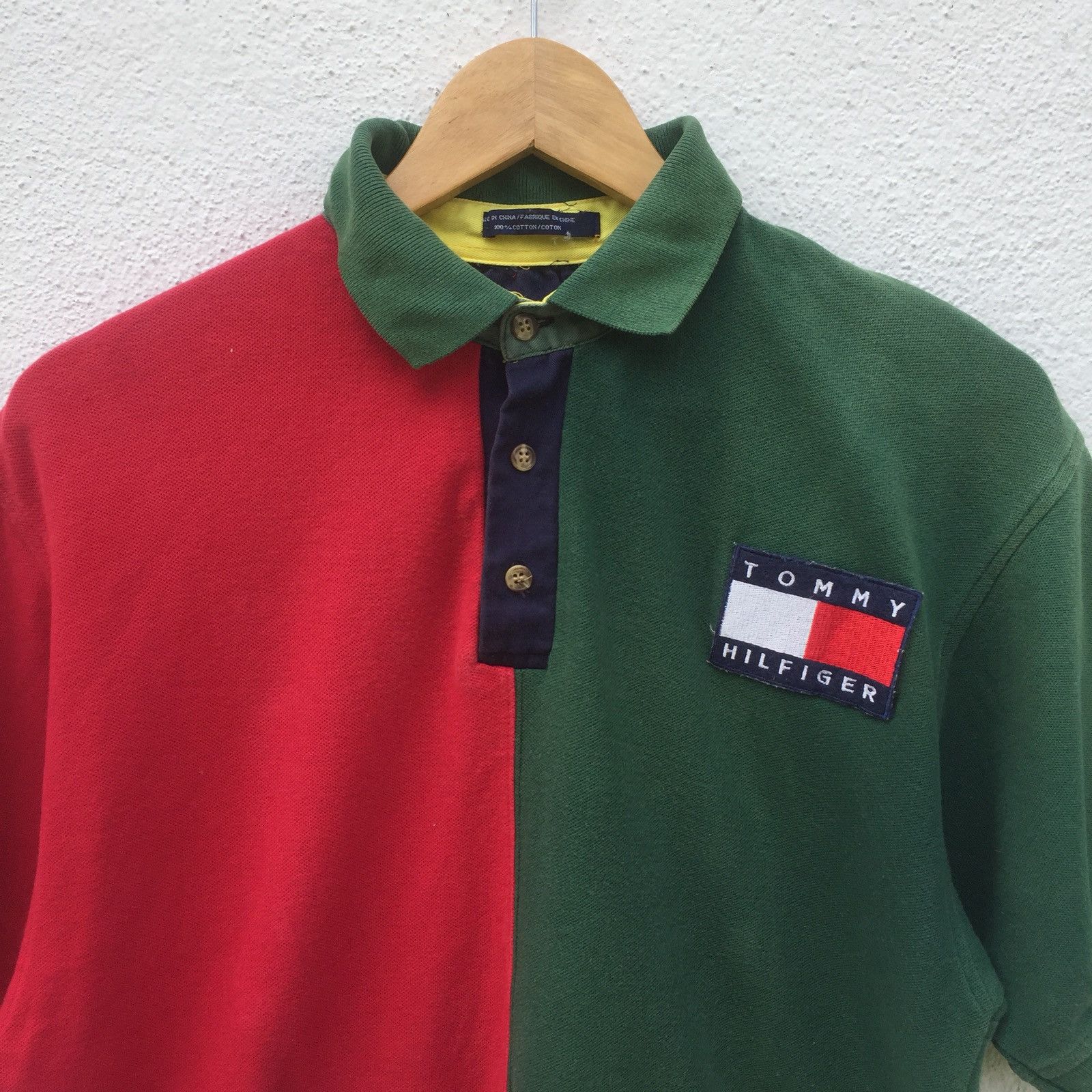 Tommy Hilfiger Vintage 90s Tommy Hilfiger Big Logo Polos Tshirt Size US L / EU 52-54 / 3 - 5 Thumbnail