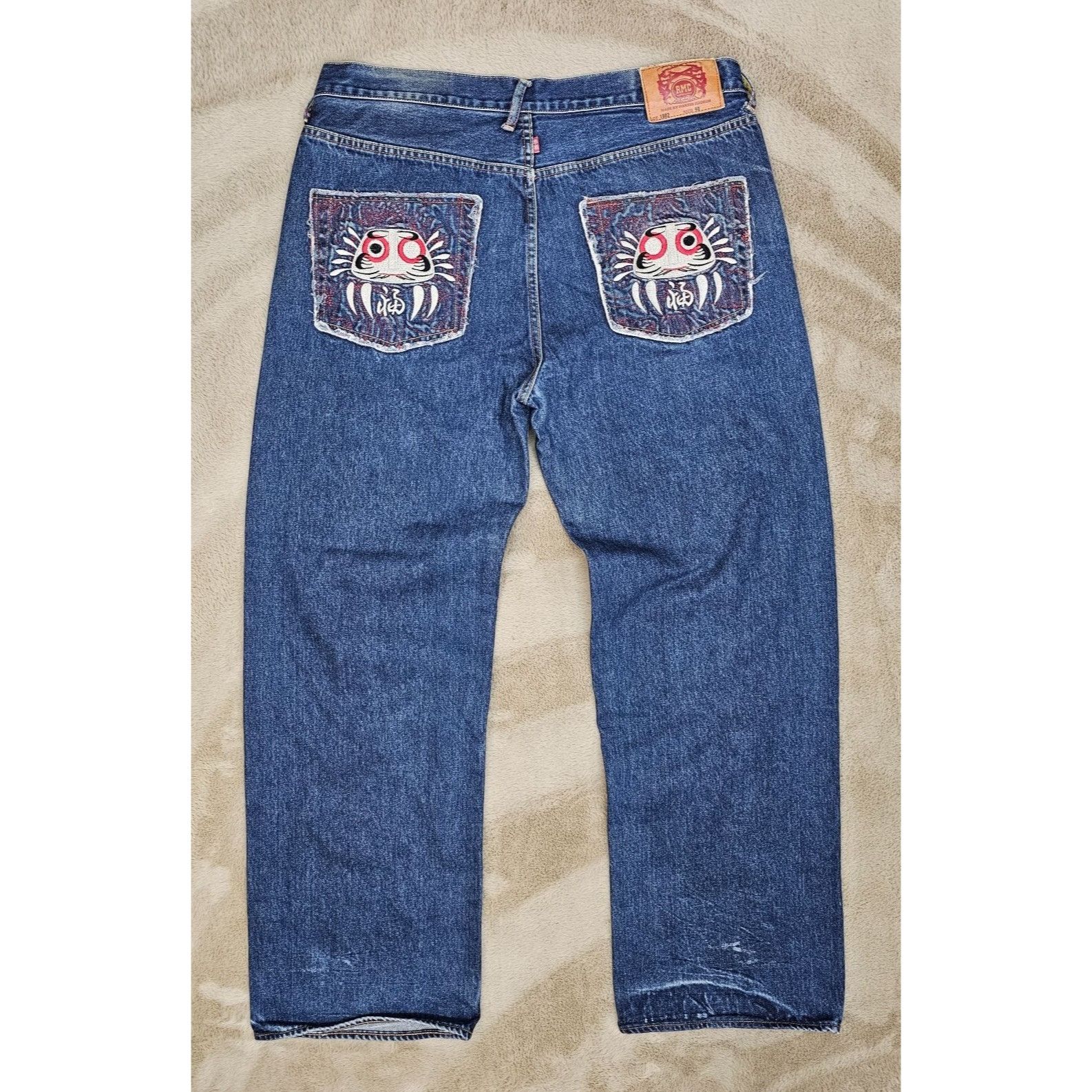 JNCO × RMC Jeans × Vintage Y2K RMC Kirai Embroidered Baggy Jnco Jeans by Martin Size US 40 / EU 56 - 1 Thumbnail