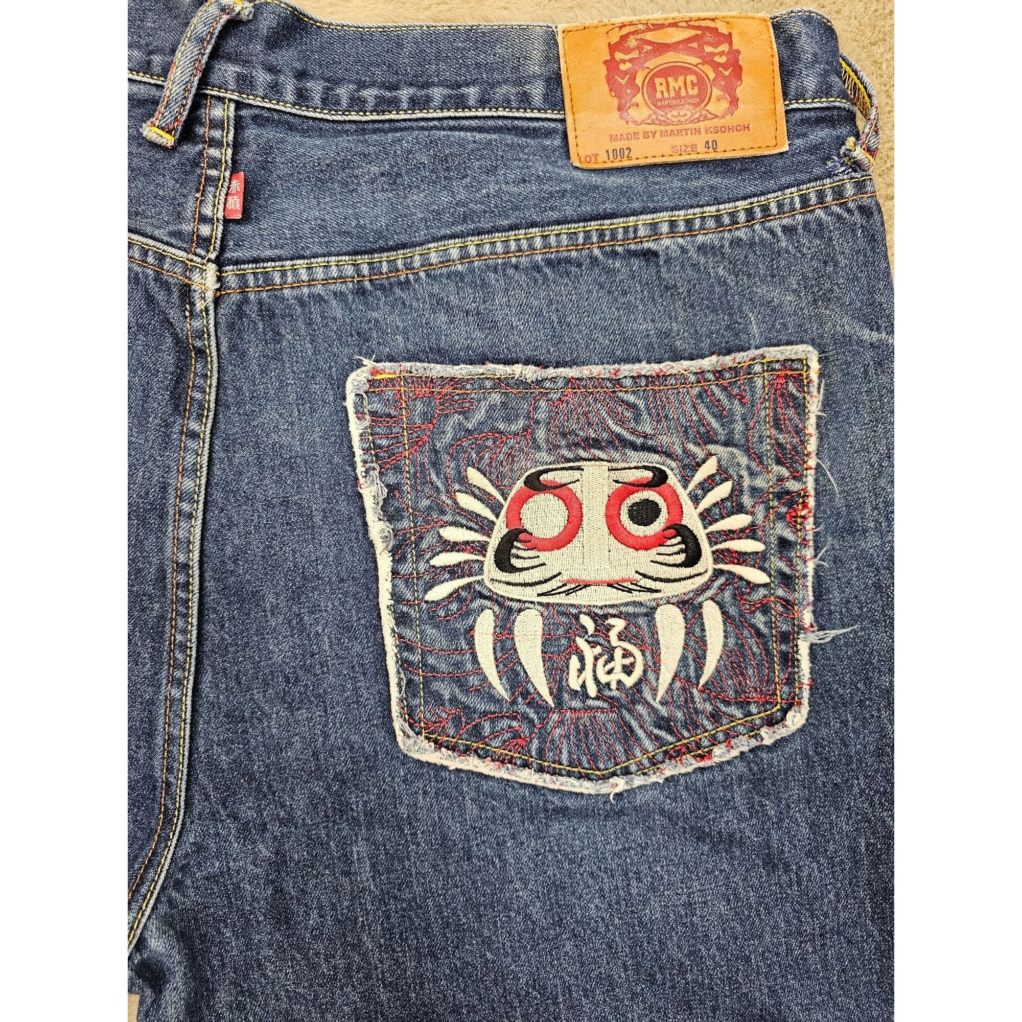 JNCO × RMC Jeans × Vintage Y2K RMC Kirai Embroidered Baggy Jnco Jeans by Martin Size US 40 / EU 56 - 4 Thumbnail