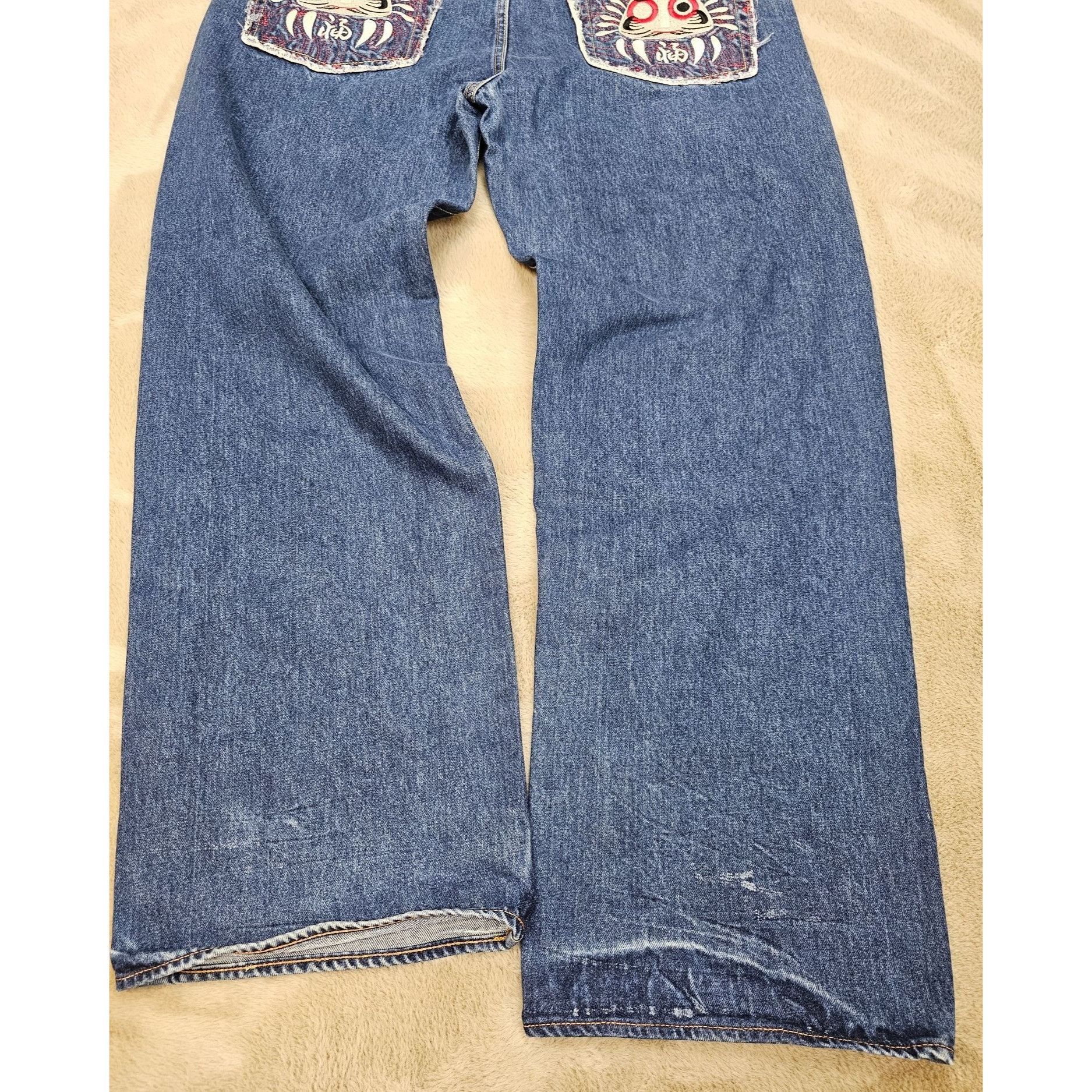 JNCO × RMC Jeans × Vintage Y2K RMC Kirai Embroidered Baggy Jnco Jeans by Martin Size US 40 / EU 56 - 2 Thumbnail