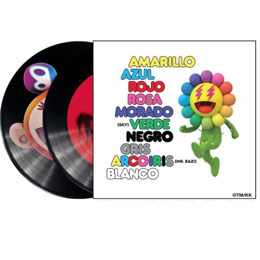 J Balvin × Takashi Murakami Takashi Murakami J Balvin COLORES - 2LP PICTURE DISC Vinyl Size ONE SIZE - 3 Thumbnail