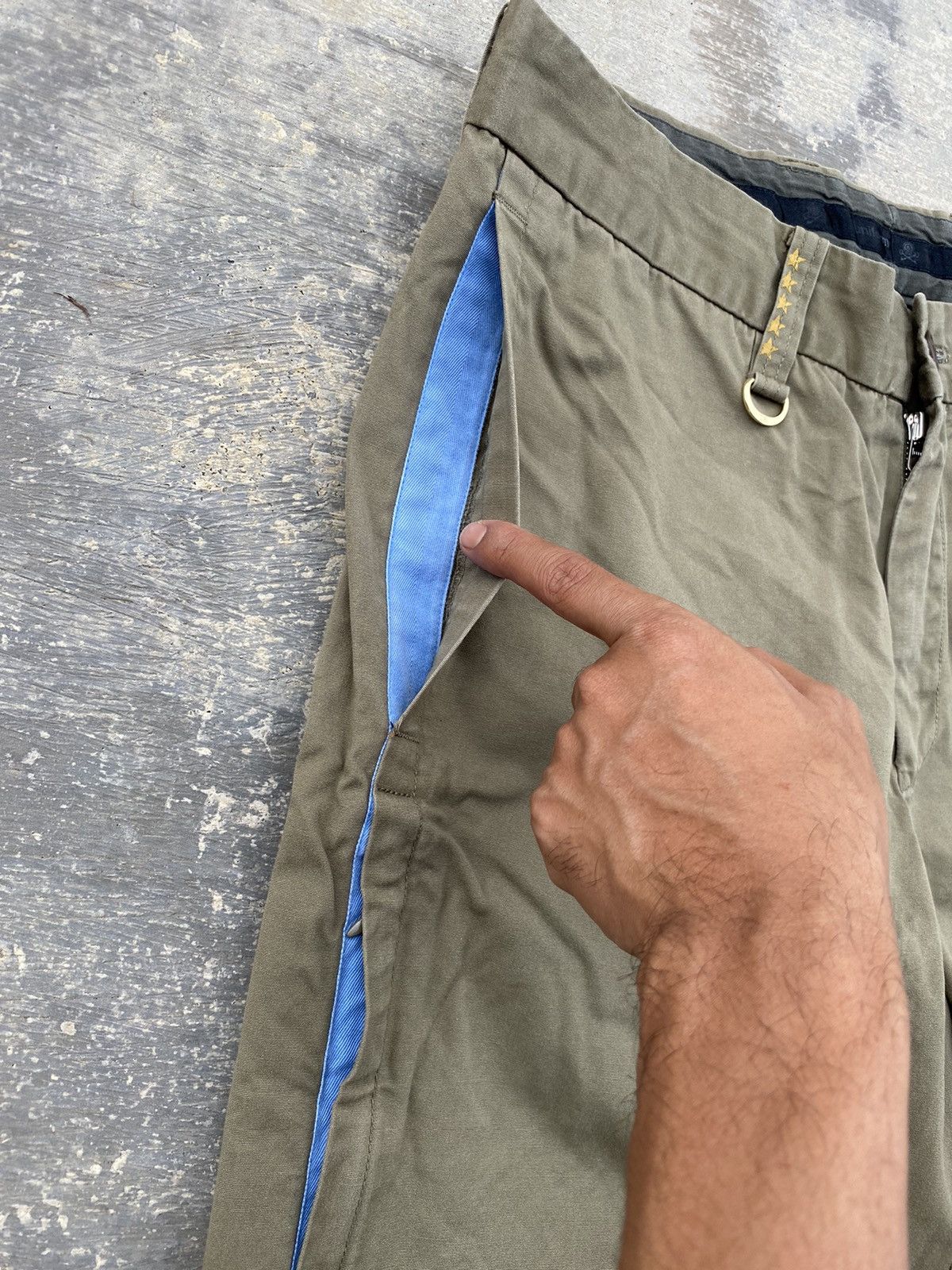 uniform experiment UE SOPHNET ARMY GREEN FATIGUE CARGO PUNK COWBOY GORPCORE Size US 31 - 6 Thumbnail