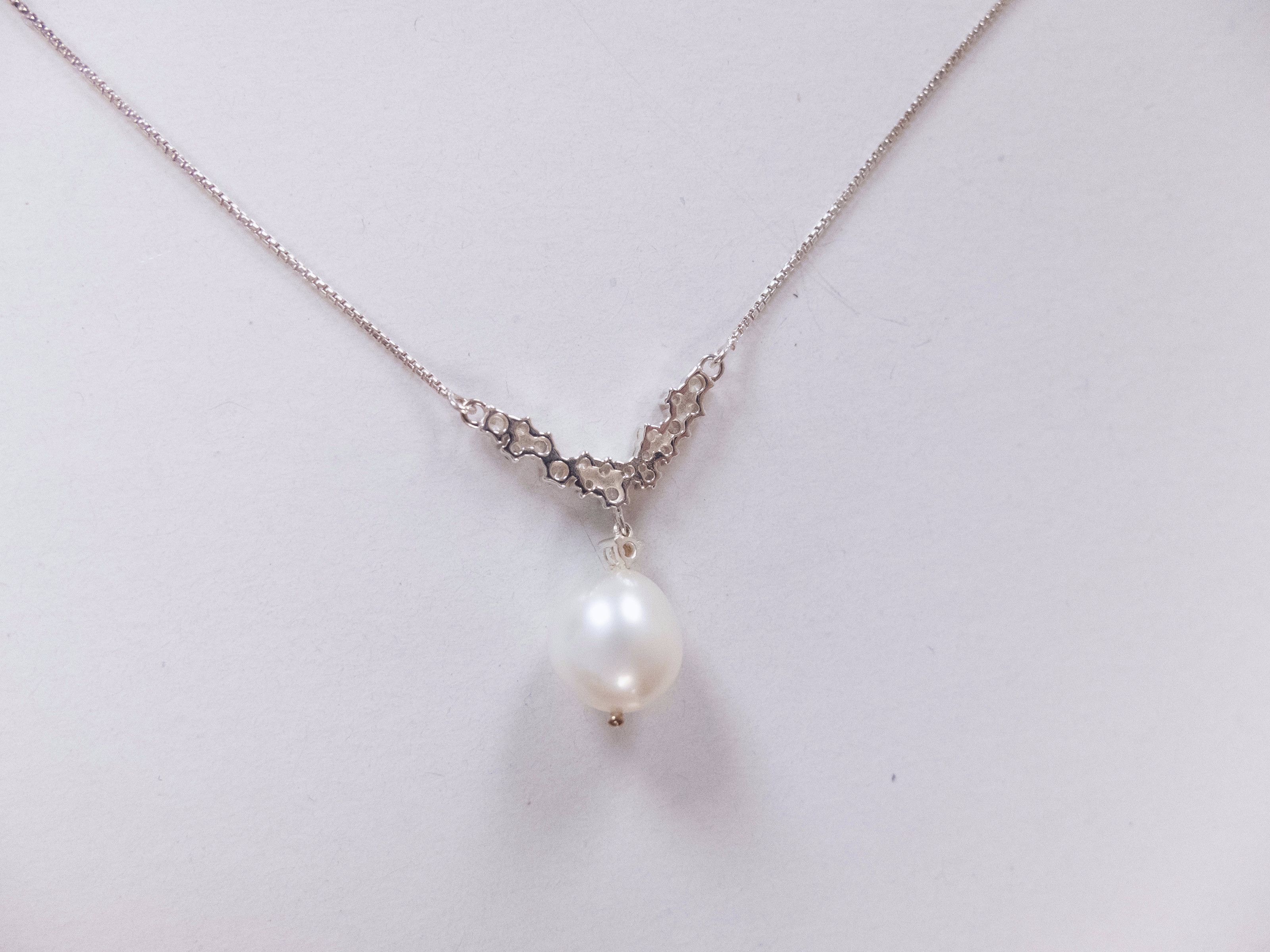 Bottega Veneta BOTTEGA VENETA pearl drop 925 Sterling silver necklace q Size ONE SIZE - 4 Thumbnail