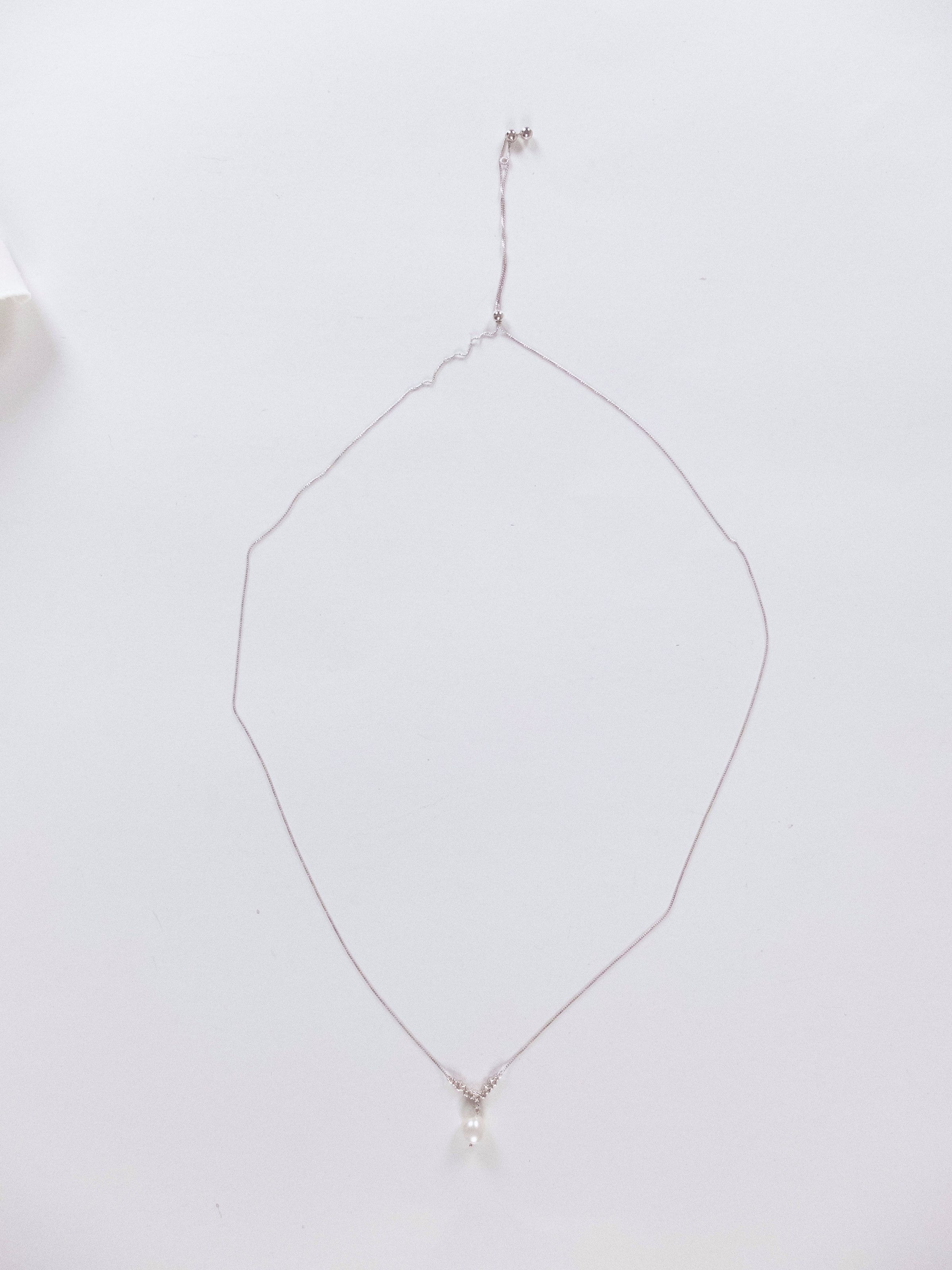 Bottega Veneta BOTTEGA VENETA pearl drop 925 Sterling silver necklace q Size ONE SIZE - 3 Thumbnail