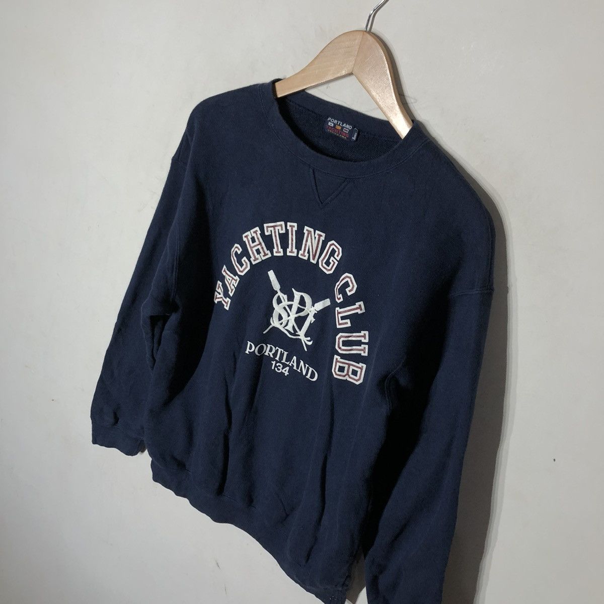 Japanese Brand VINTAGE 80's YACHTING CLUB PORTLAND 134 BIG LOGO Size US S / EU 44-46 / 1 - 6 Thumbnail