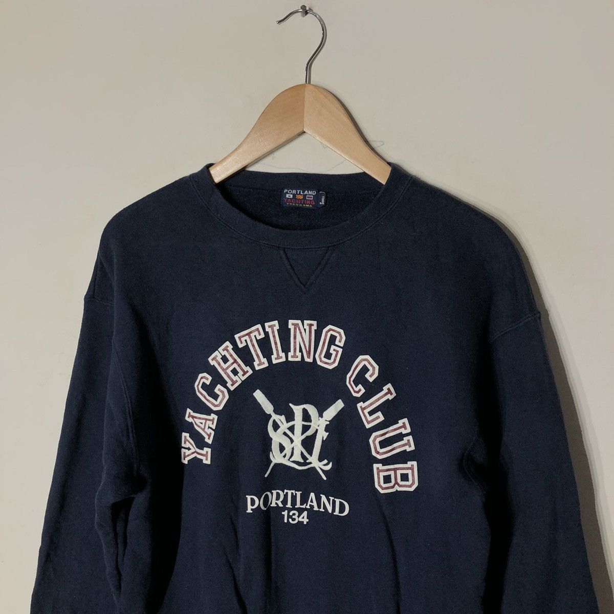 Japanese Brand VINTAGE 80's YACHTING CLUB PORTLAND 134 BIG LOGO Size US S / EU 44-46 / 1 - 4 Thumbnail