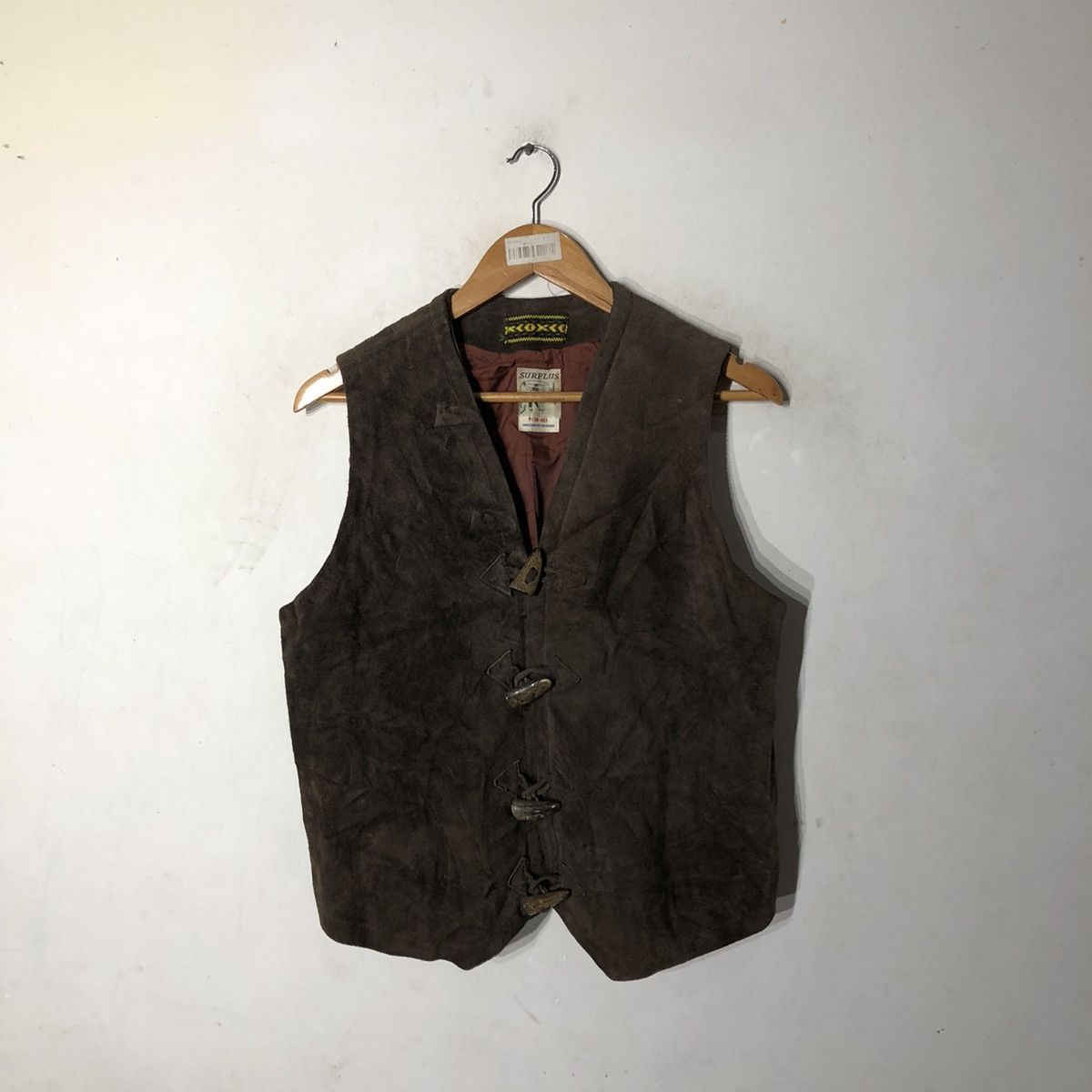 Japanese Brand TANK TOP SLEEVELESS LEATHER SURPLUS Size US S / EU 44-46 / 1 - 7 Thumbnail