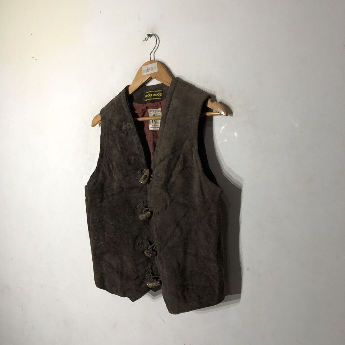Japanese Brand TANK TOP SLEEVELESS LEATHER SURPLUS Size US S / EU 44-46 / 1 - 8 Thumbnail